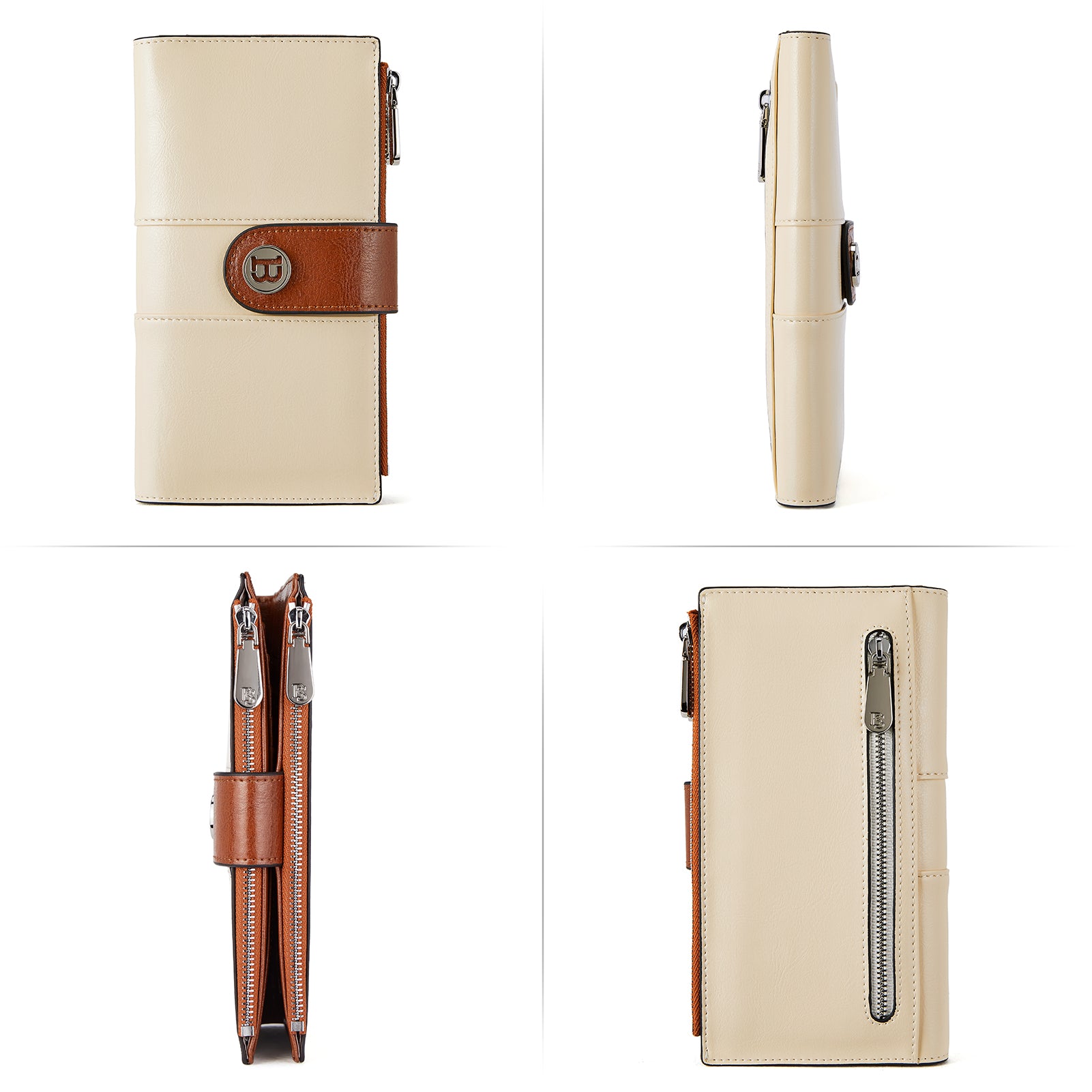 Lomy Genuine Leather Women's RFID Blocking Wallet - Stylish & Secure for Everyday Use, Travel, and Business