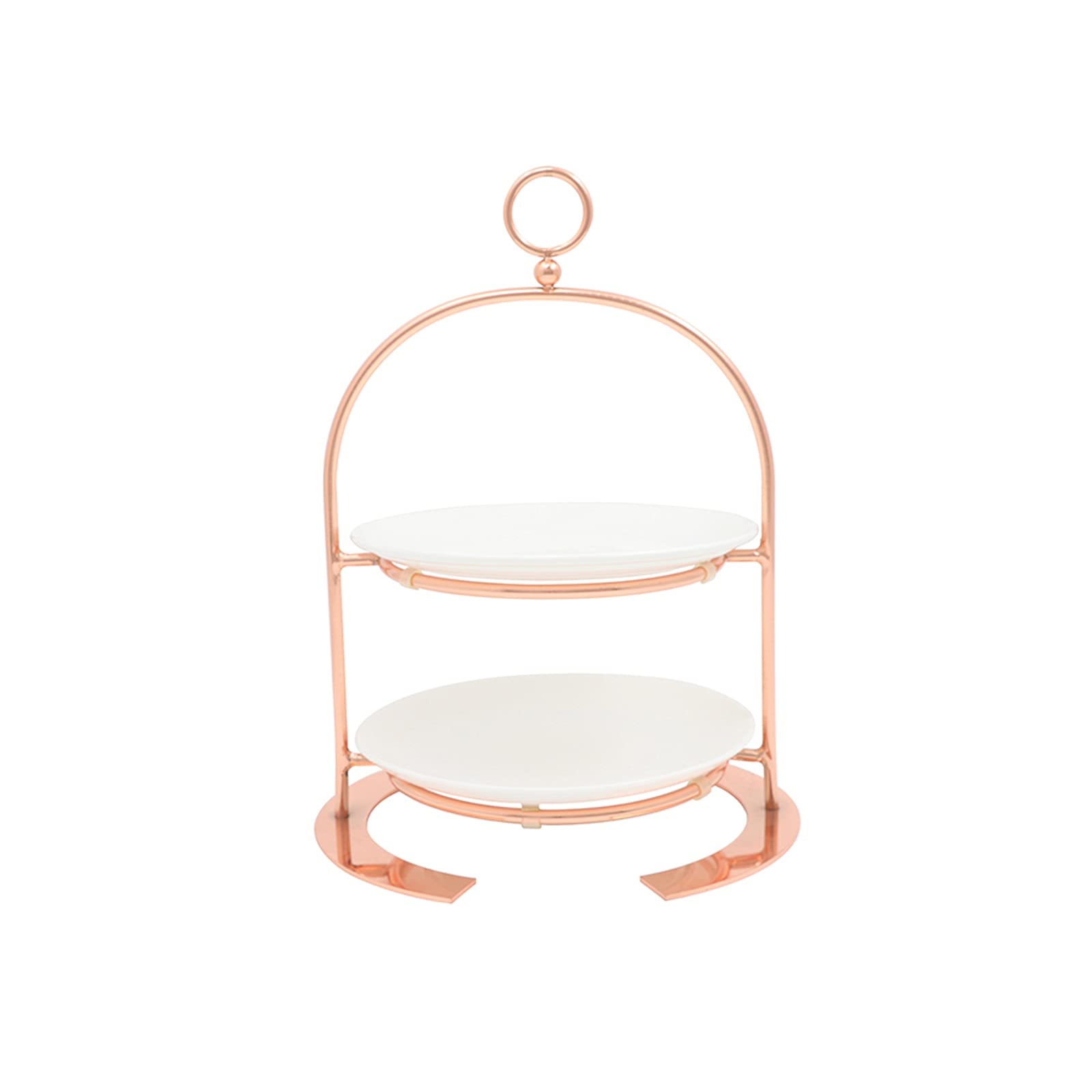 Creative Multi-Layer European-Style Cake Stand with Metal Handle - Elegant Cupcake Tower for Wedding, Dessert Display & Pastry Serving - Perfect for Party Decorations, Tea Time & Baking Showcase