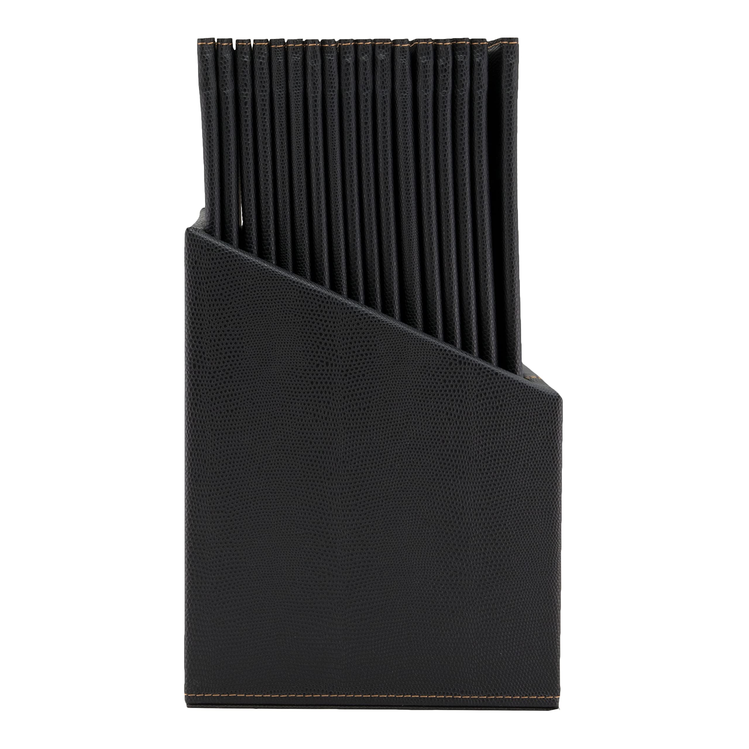Premium Faux Leather A4 Menu Holders with Storage Box - Classic Black Restaurant Menu Display for 4 Inner Pages, Pack of 20 - Perfect for Restaurants, Cafes, Hotels & Catering Businesses