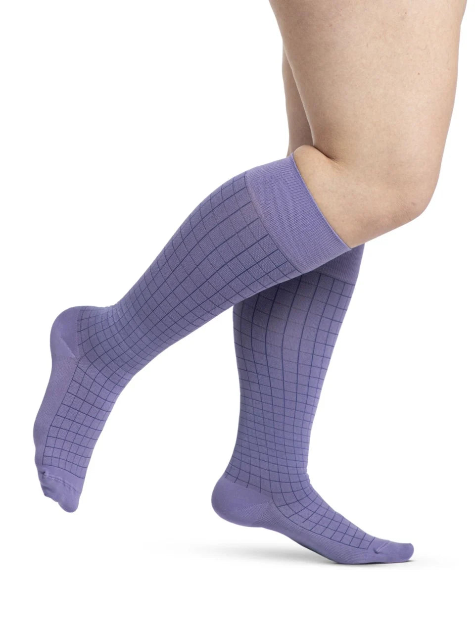 Women's Sigvaris Style Microfiber Compression Socks 20-30mmHg - Calf Support for Varicose Veins, Travel & Work