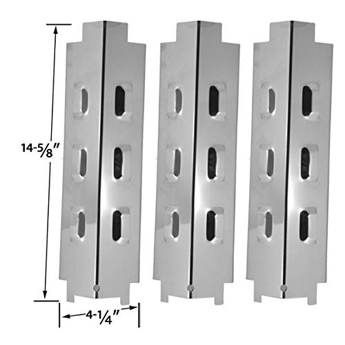 Charbroil BBQ Gas Grill Repair Kit - 3 Stainless Steel Burners, Heat Plates & Crossover Tubes - Compatible with Models 463441312, 463320109, 463320110, 463470109 - Perfect for Outdoor Grilling & Backyard BBQ Parties