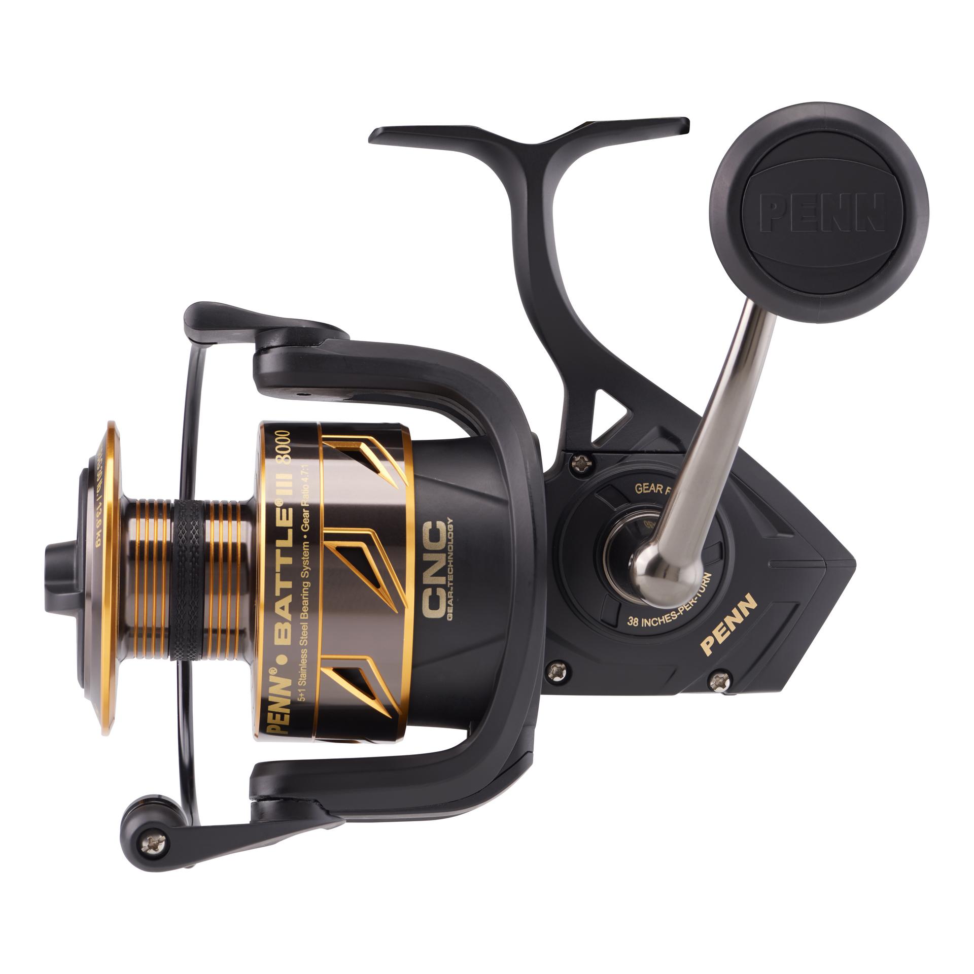 Battle® III Spinning Reel - High Performance Fishing Reel for Saltwater & Freshwater | Smooth Drag System, Lightweight Design | Perfect for Bass, Trout & Offshore Fishing
