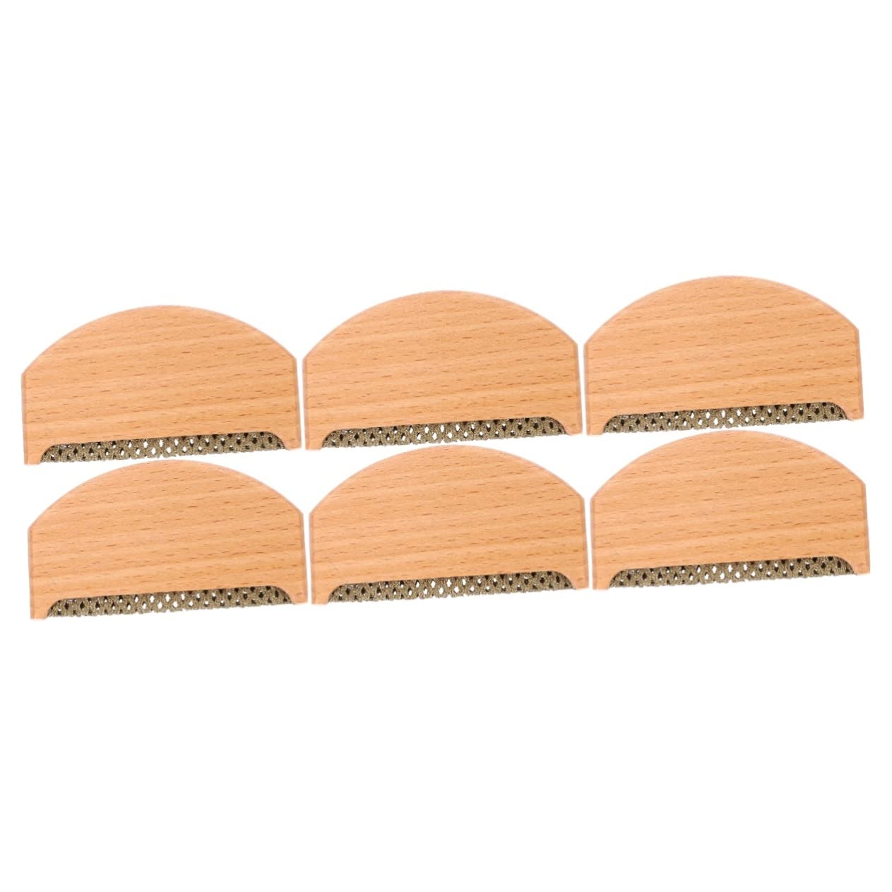 FRCOLOR 6 Pcs Natural Nail Cleaner Brush Set - Multi Functional Manicure & Pedicure Cleaning Brushes for Home Salon, Nail Art Cleanup, Fingernail & Toenail Care - Perfect for DIY Nails, Professional Salons and At-Home Grooming Kits