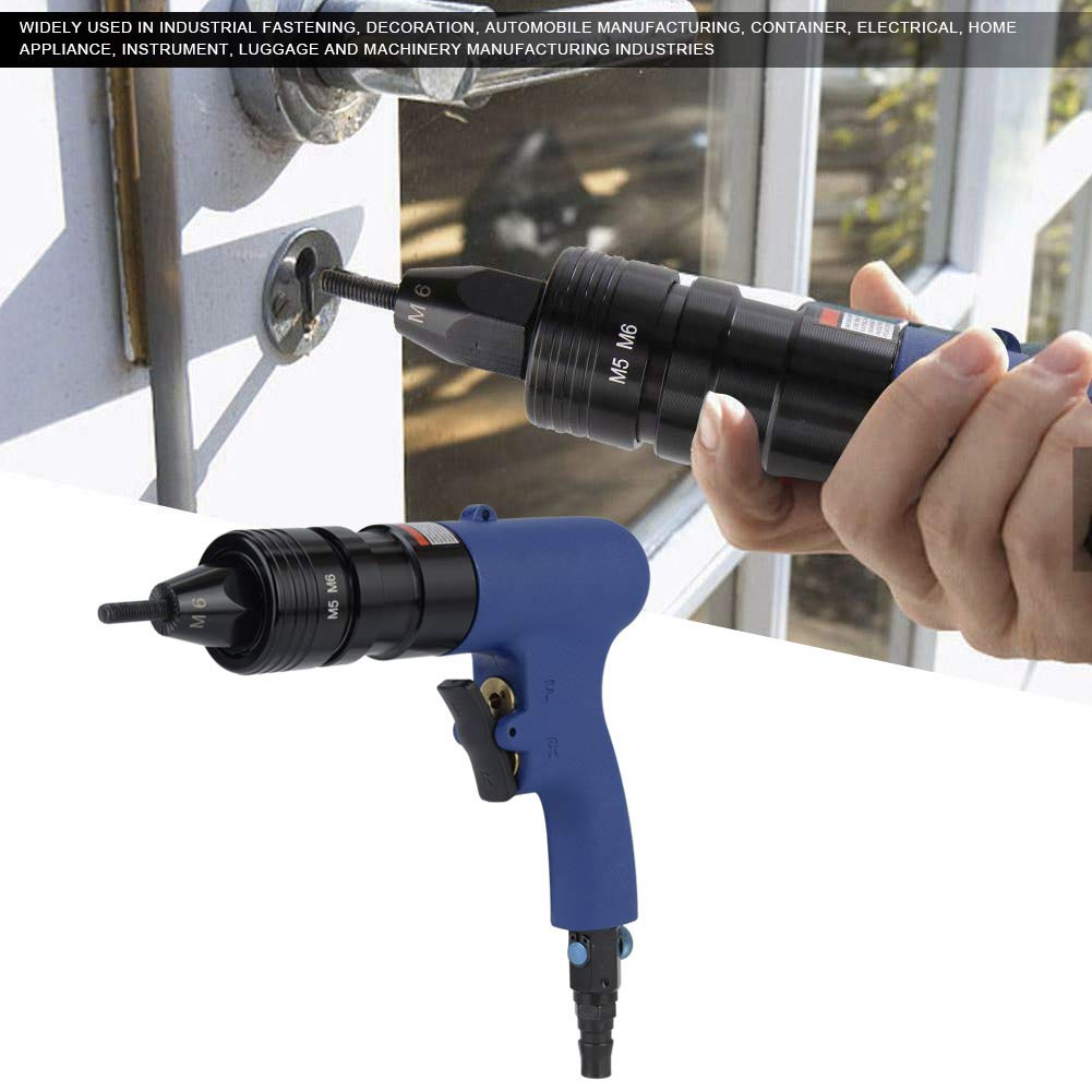 **Pneumatic Rivet Gun - Heavy Duty Air Riveter Tool for M5-M6 Rivet Nuts | Perfect for Metalworking, Automotive & DIY Projects**