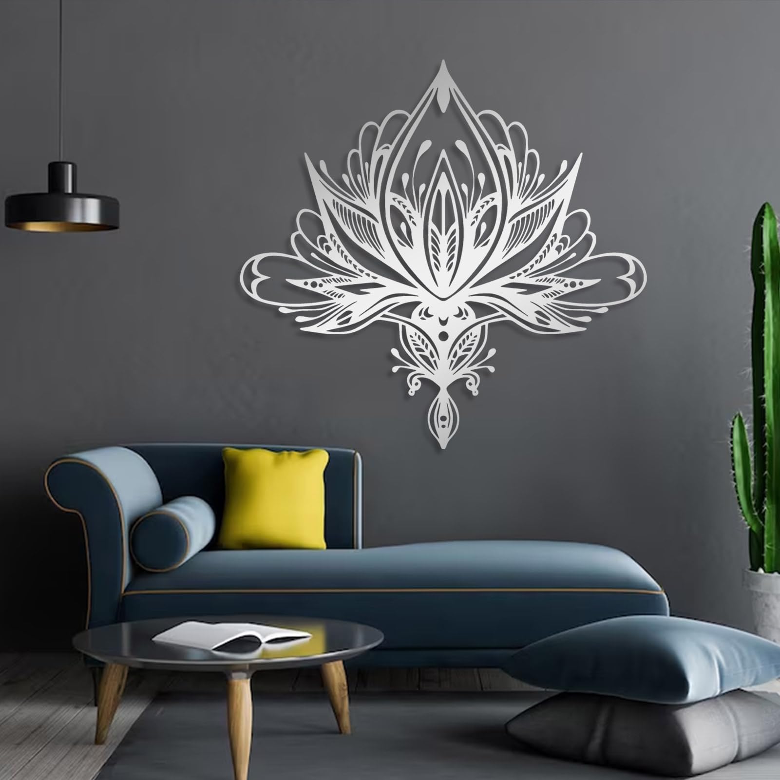 Lotus Mandala Metal Wall Art - 24