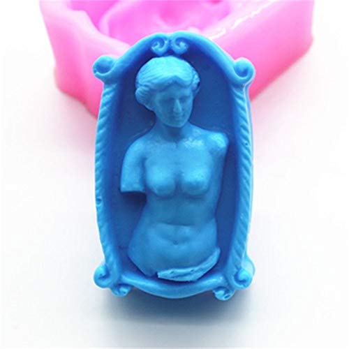 Venus de Milo Silicone Soap Mold - Statue Shape DIY Craft Mold for Handmade Soap Making, Candle & Resin Art - Perfect for Home Decor, Gift Making & Bathroom Essentials (by YSCEN)