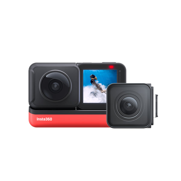 Insta360 ONE R Twin Edition 4K 360 Camera - Modular Action Camera for Vlogging, Sports & Adventure - Waterproof, Dual Lens, 5.7K Video