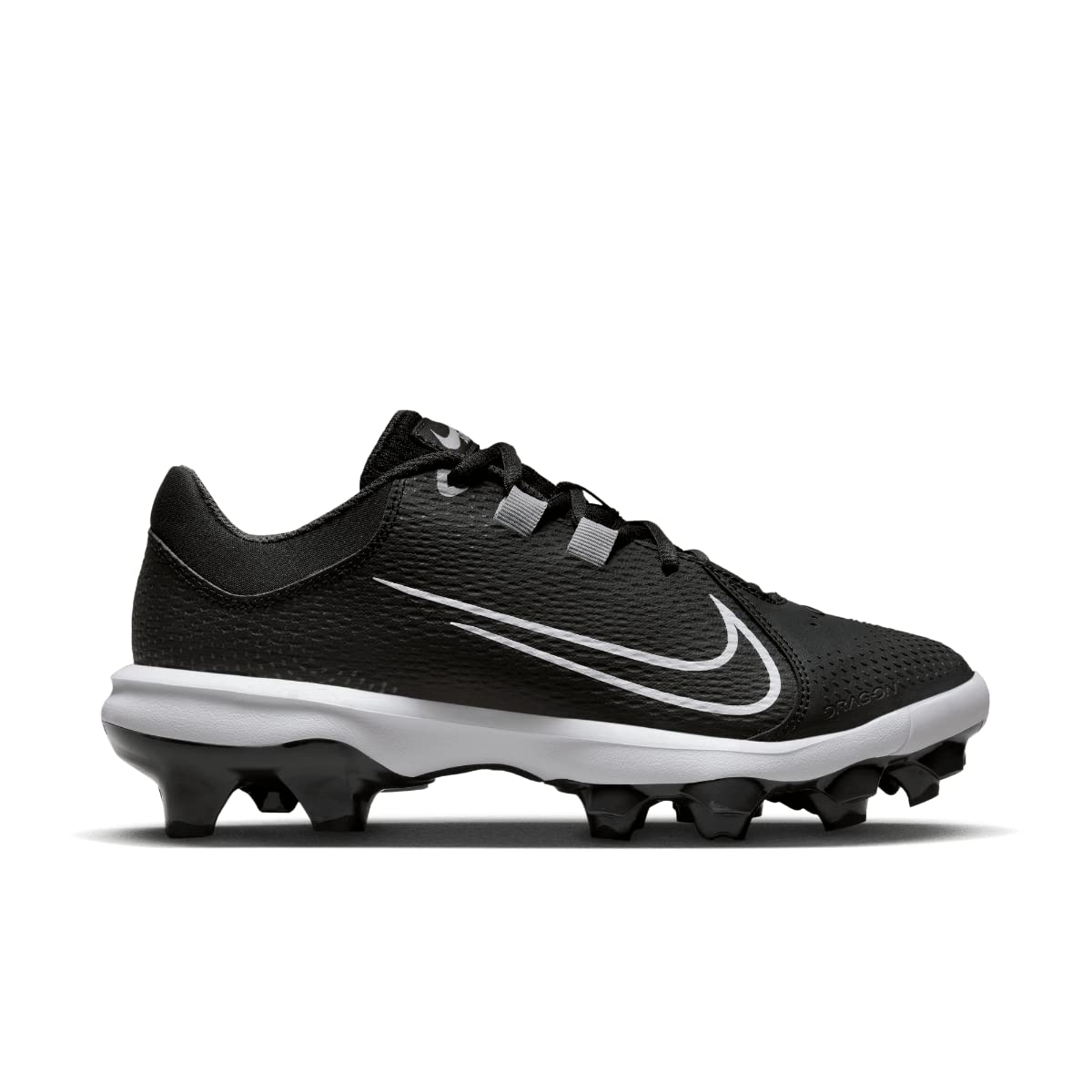 Nike Women's Hyperdiamond 4 Pro Molded Softball Cleats - Black & White Size 9 | Lightweight Athletic Shoes for Fastpitch Softball & Field Sports