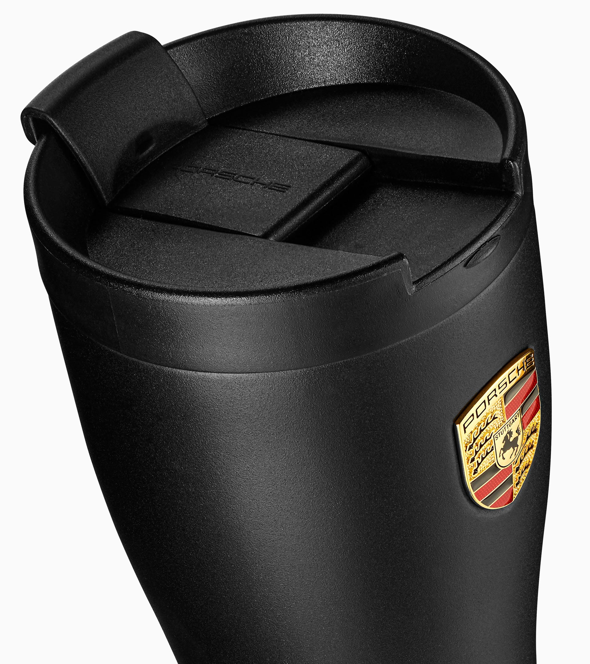 Premium Porsche Travel Mug - Matte Black Insulated Coffee Cup for Hot & Cold Drinks - Perfect for Commuting, Office, and Outdoor Adventures