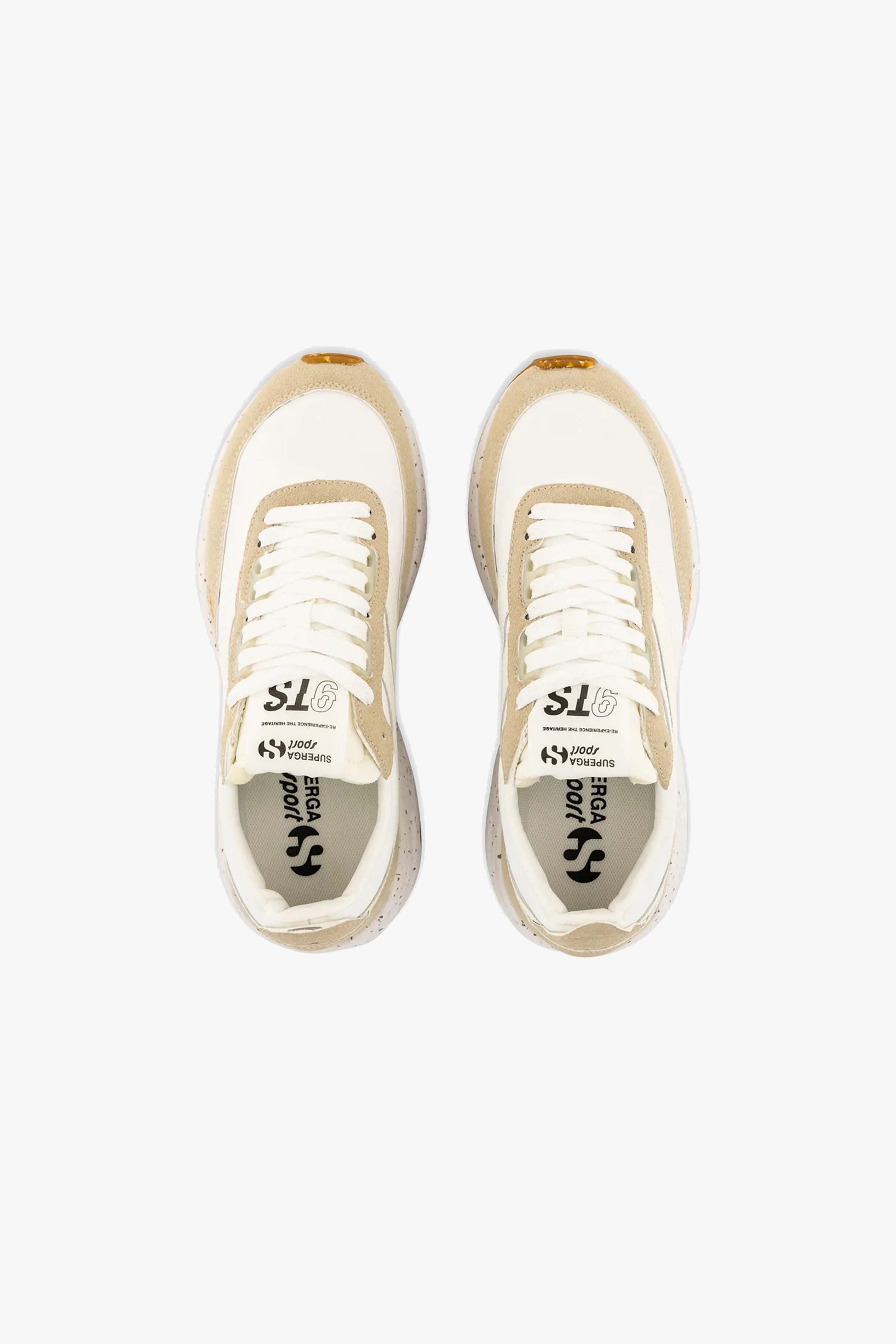 4089 Beige 9TS Slim Vegan Leather Sneakers - Comfortable & Stylish Women's Shoes for Casual Wear, Work & Everyday Outfits
