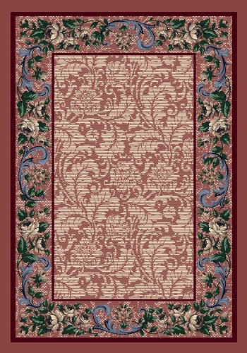 Premium Damask Rose Quartz Rug 7'8