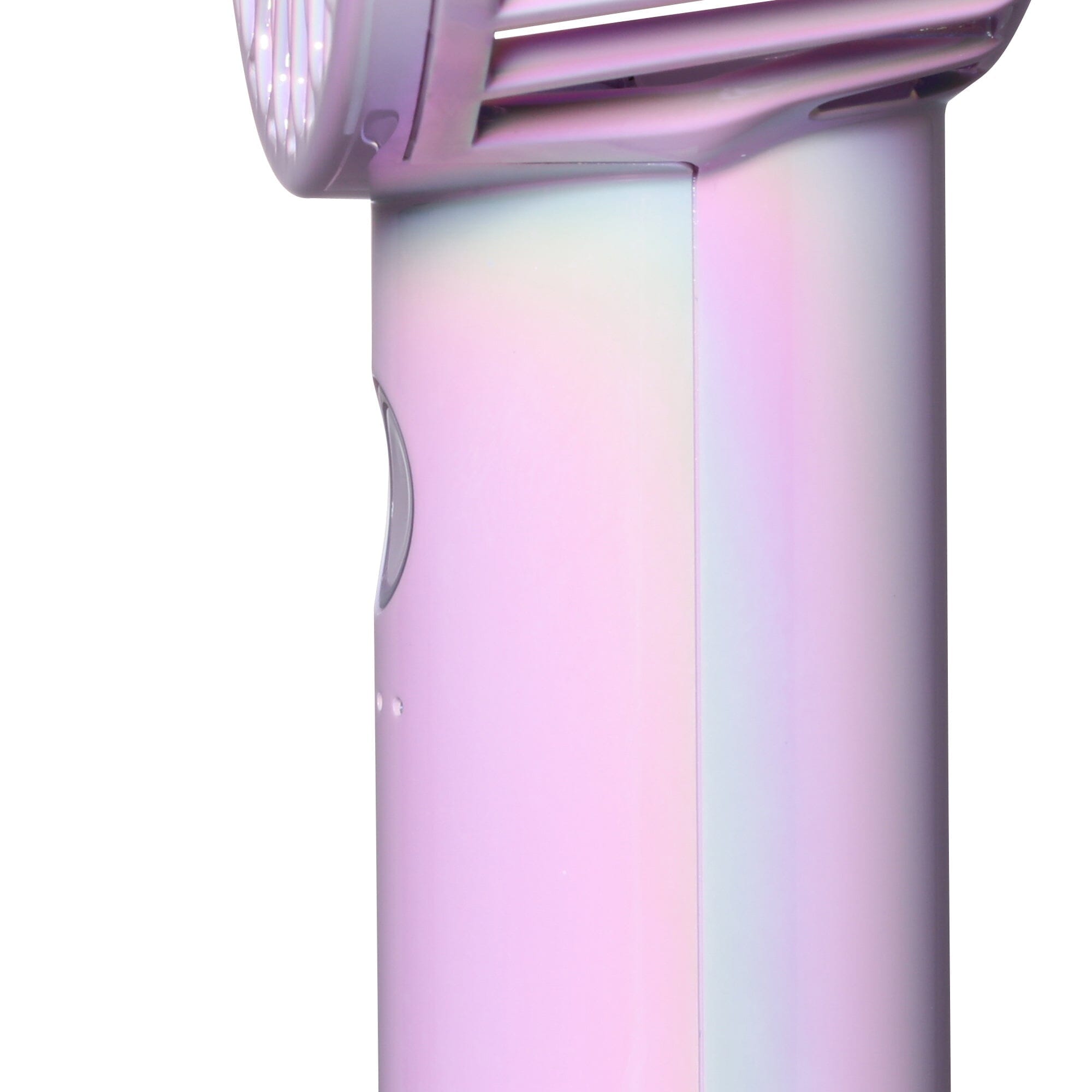 FRAIS Portable Handheld Fan with LED Aurora Light - Purple | USB Rechargeable Mini Fan for Outdoor, Travel, Office & Home Use