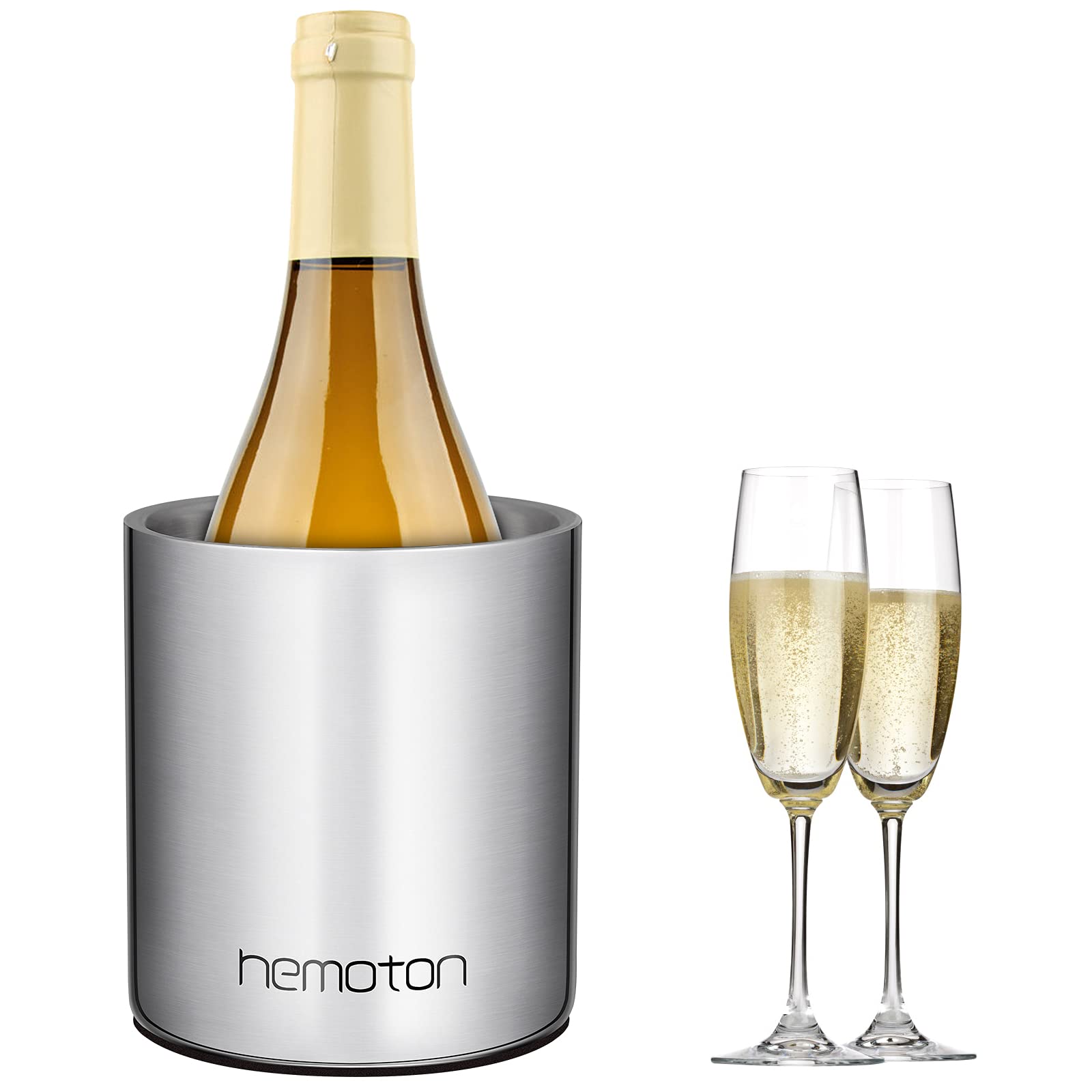 Premium Stainless Steel Ice Bucket with Lid - 1.3L Double Wall Insulated Cooler for Drinks, Wine & Champagne | Leakproof Design with Built-in Water Filter | Perfect for Home Bar, Parties, Picnics & Outdoor Events | Dishwasher Safe & Long-Lasting Cooling