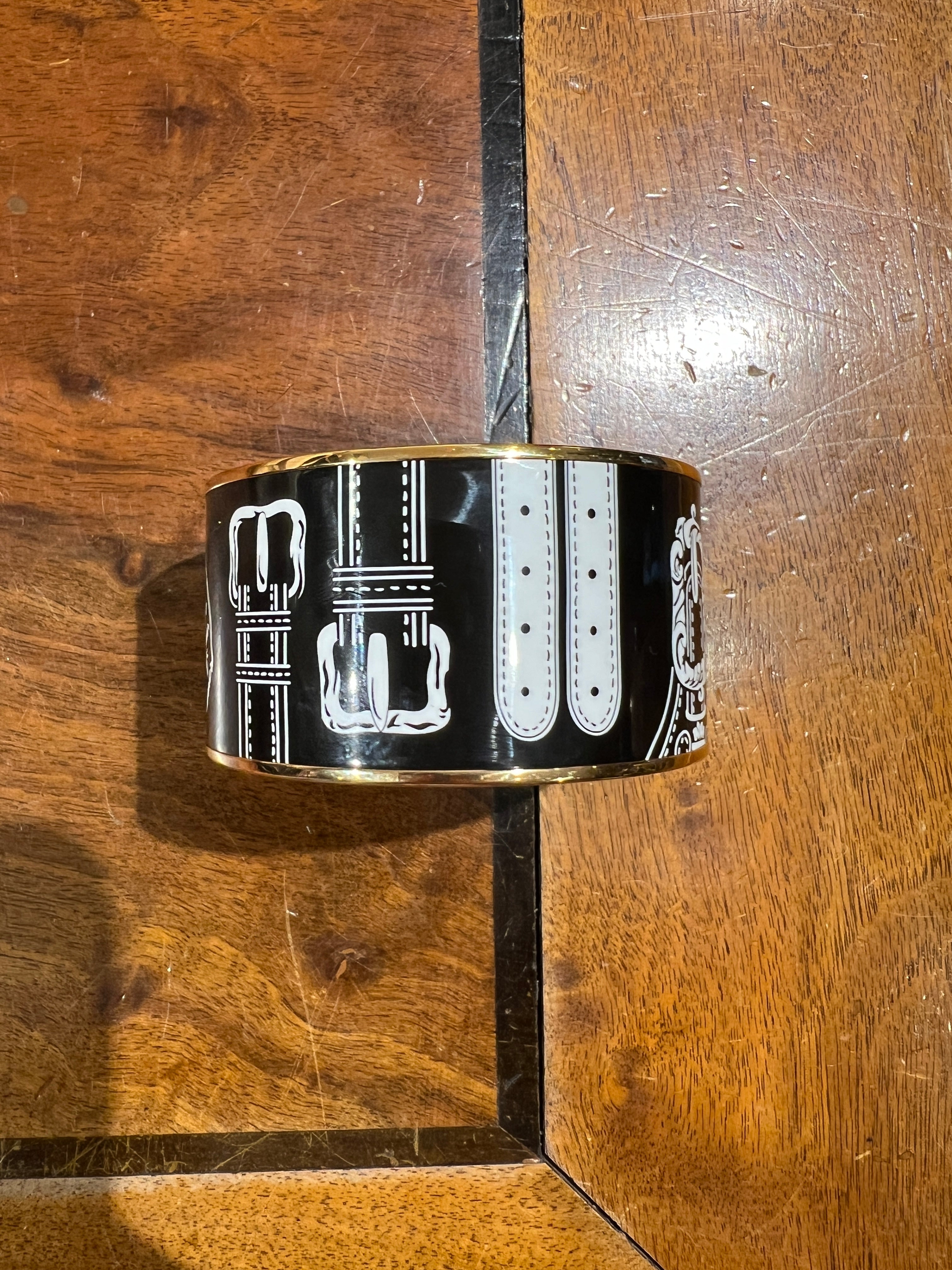 Hermès Enamel Buckle Bracelet - Elegant Luxury Jewelry for Women, Perfect for Parties & Special Occasions