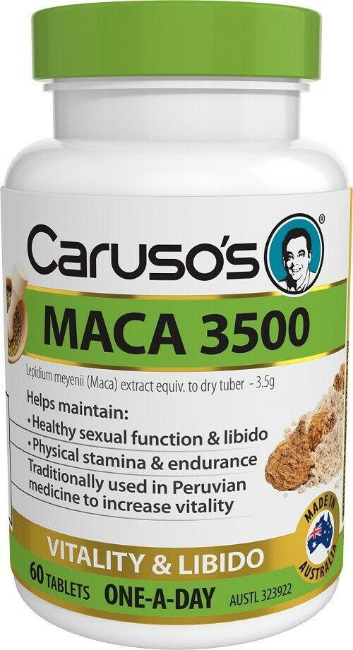 Caruso's Maca 3500mg Premium Organic Maca Root Powder - Energy, Stamina & Vitality Booster - Perfect for Smoothies, Baking & Natural Wellness