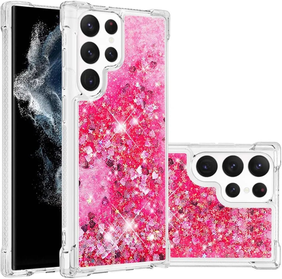 Luxury Sparkle Bling Shockproof Case for Samsung Galaxy S23 Ultra - Glitter Protective Cover with Slim Fit Design, Soft TPU Back & Reinforced Bumper | Perfect for Women, Girls & Fashion Lovers | Ideal for Daily Use, Parties & Special Occasions