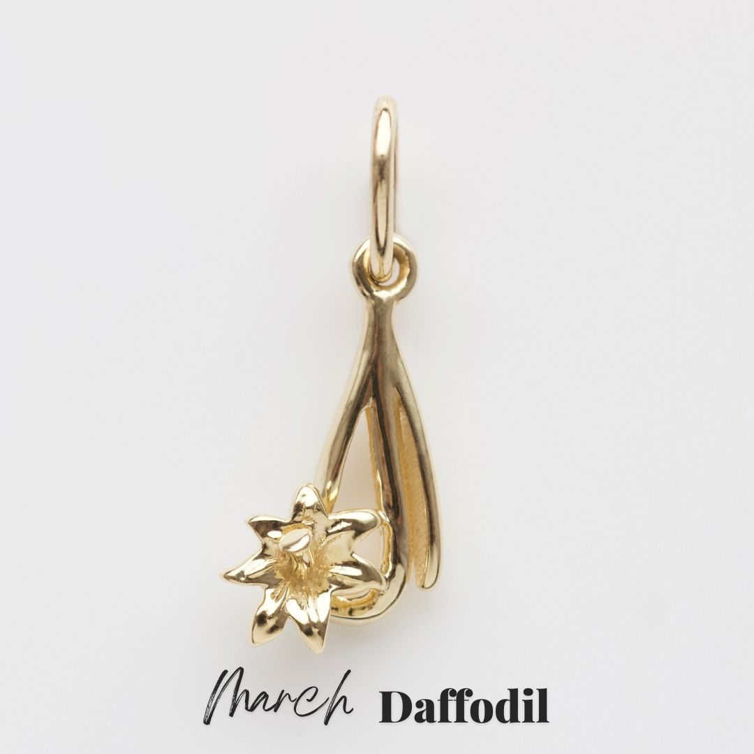 Birth Flower Charm Necklace - Personalized Floral Pendant Jewelry for Women - Perfect Gift for Mother's Day, Birthday & Anniversary - Ideal for Everyday Wear, Special Occasions & Gifting
