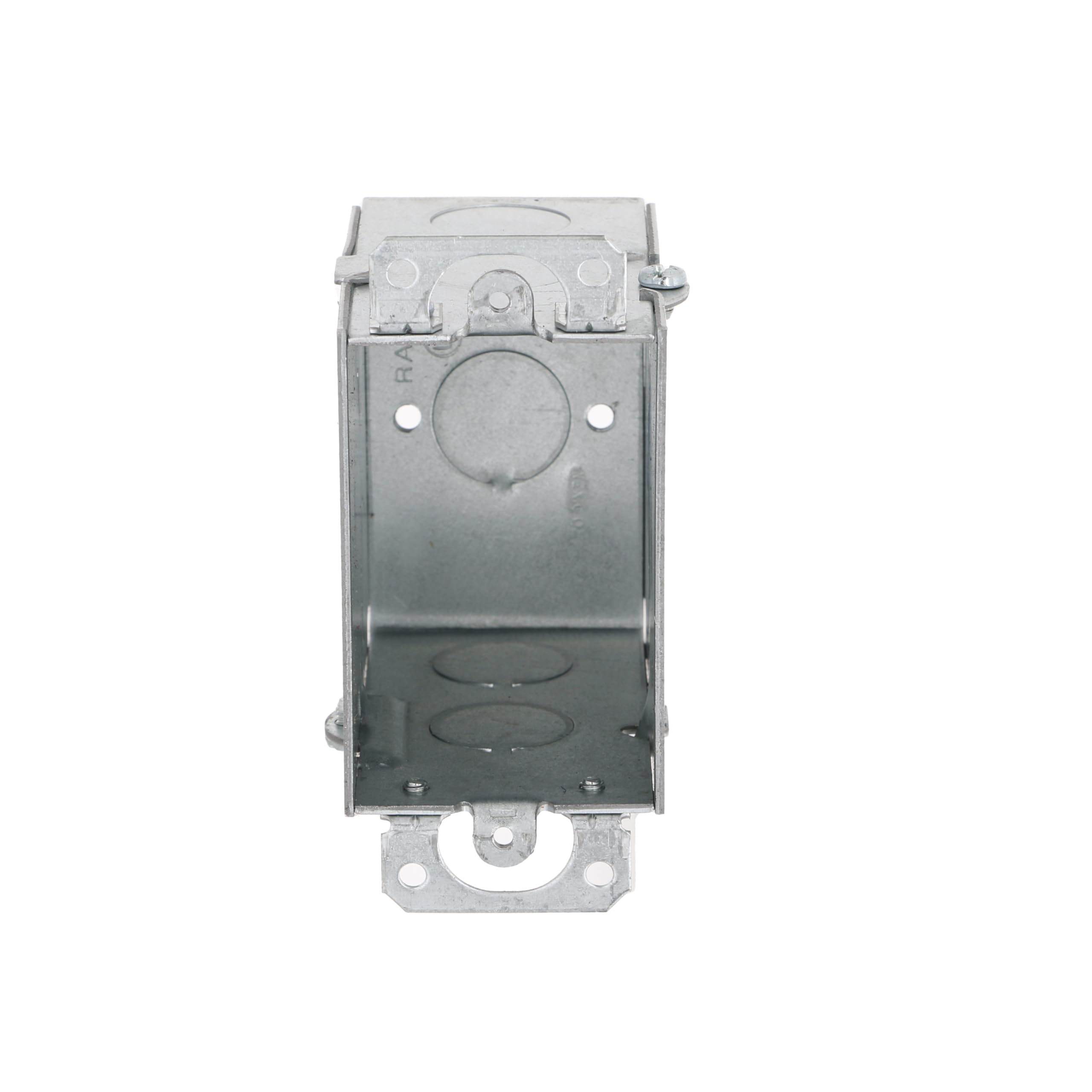 Hubbell-Raco 590 Electrical Switch Box with Plaster Ears - 3.5 Inch Deep, 1/2 Inch Knockouts - Pack of 50 - Ideal for Residential & Commercial Wiring Projects