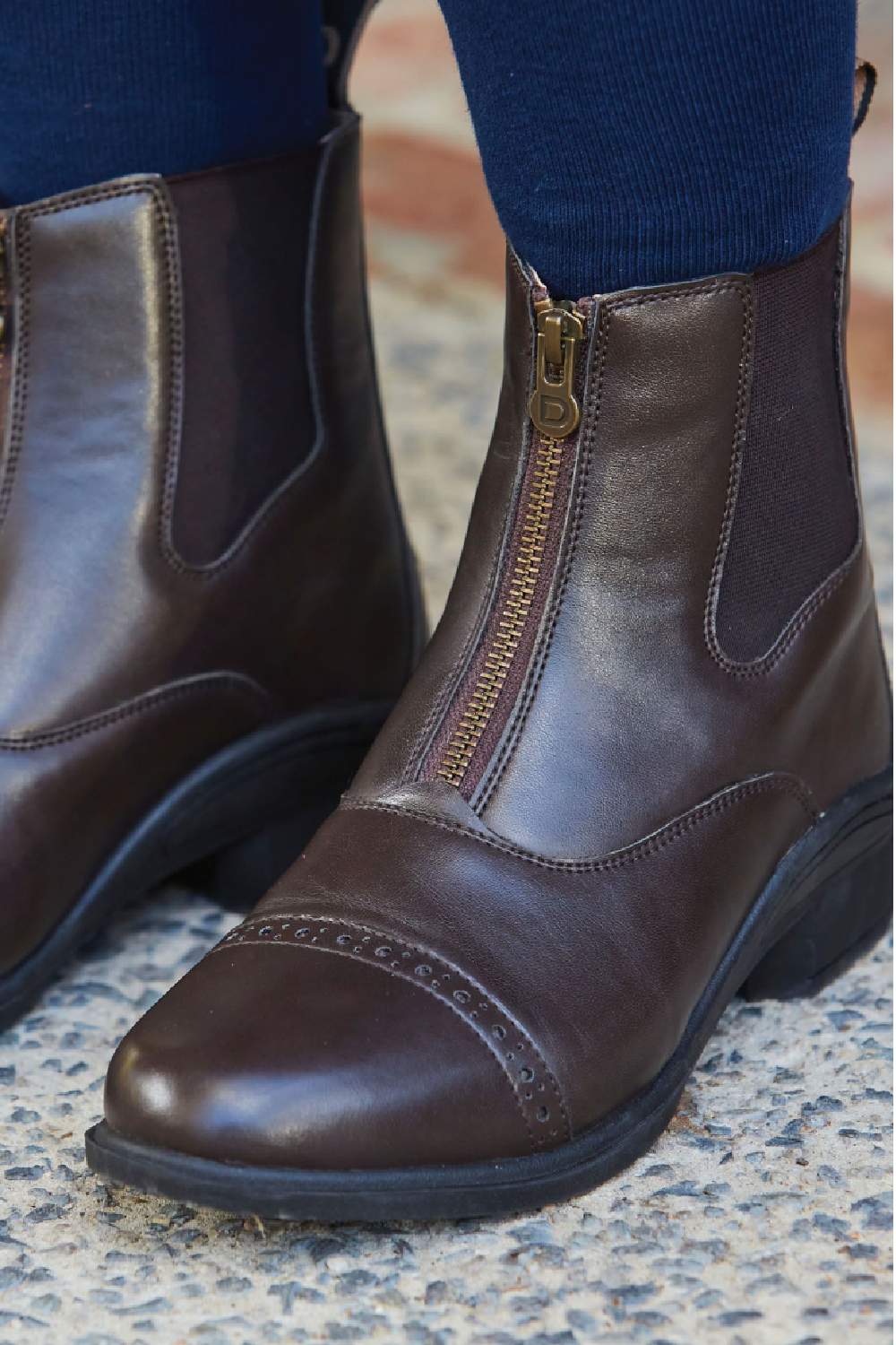 Dublin Children's Altitude Zip Paddock Boots - Kids Equestrian Riding Boots for Horseback Riding & Stable Work - Perfect for Young Riders & Horse Shows