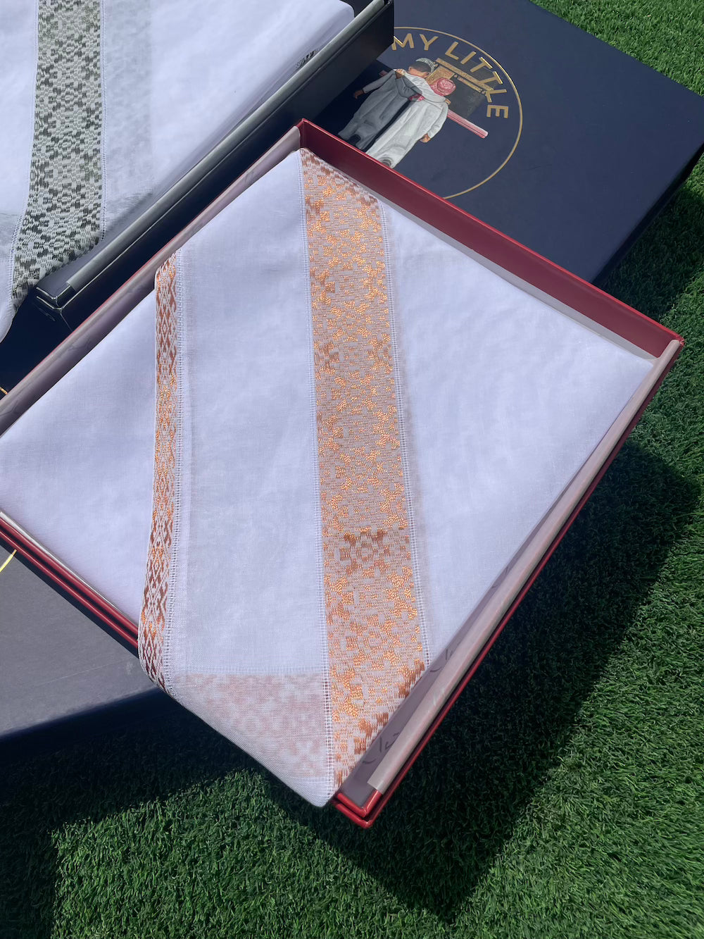 Rust Metallic Shemagh Scarf - 52