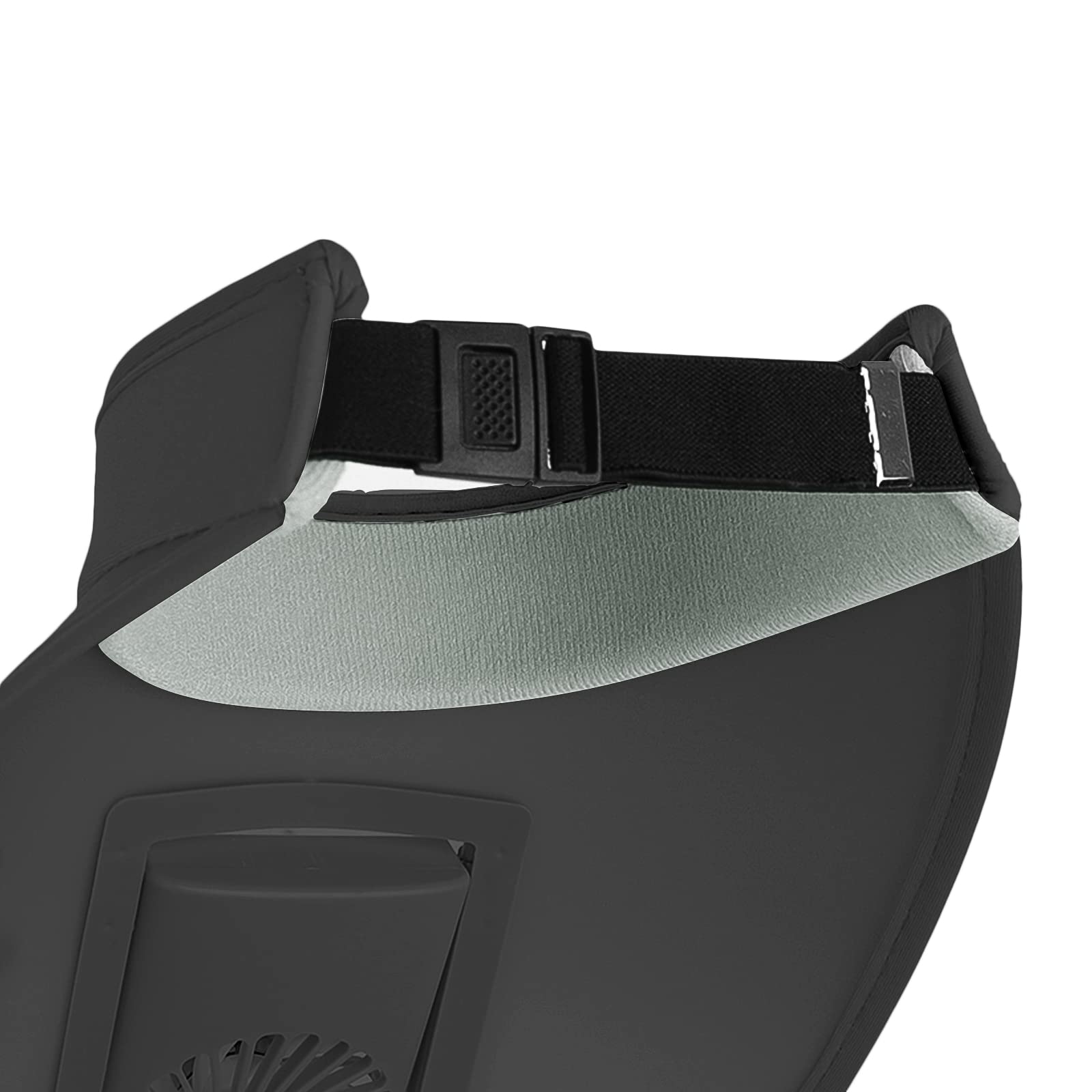 USB Rechargeable Sun Visor Hat with Cooling Fan - UPF50+ Wide Brim Sun Protection Hat for Women & Men - Perfect for Beach, Golf, Hiking & Outdoor Activities