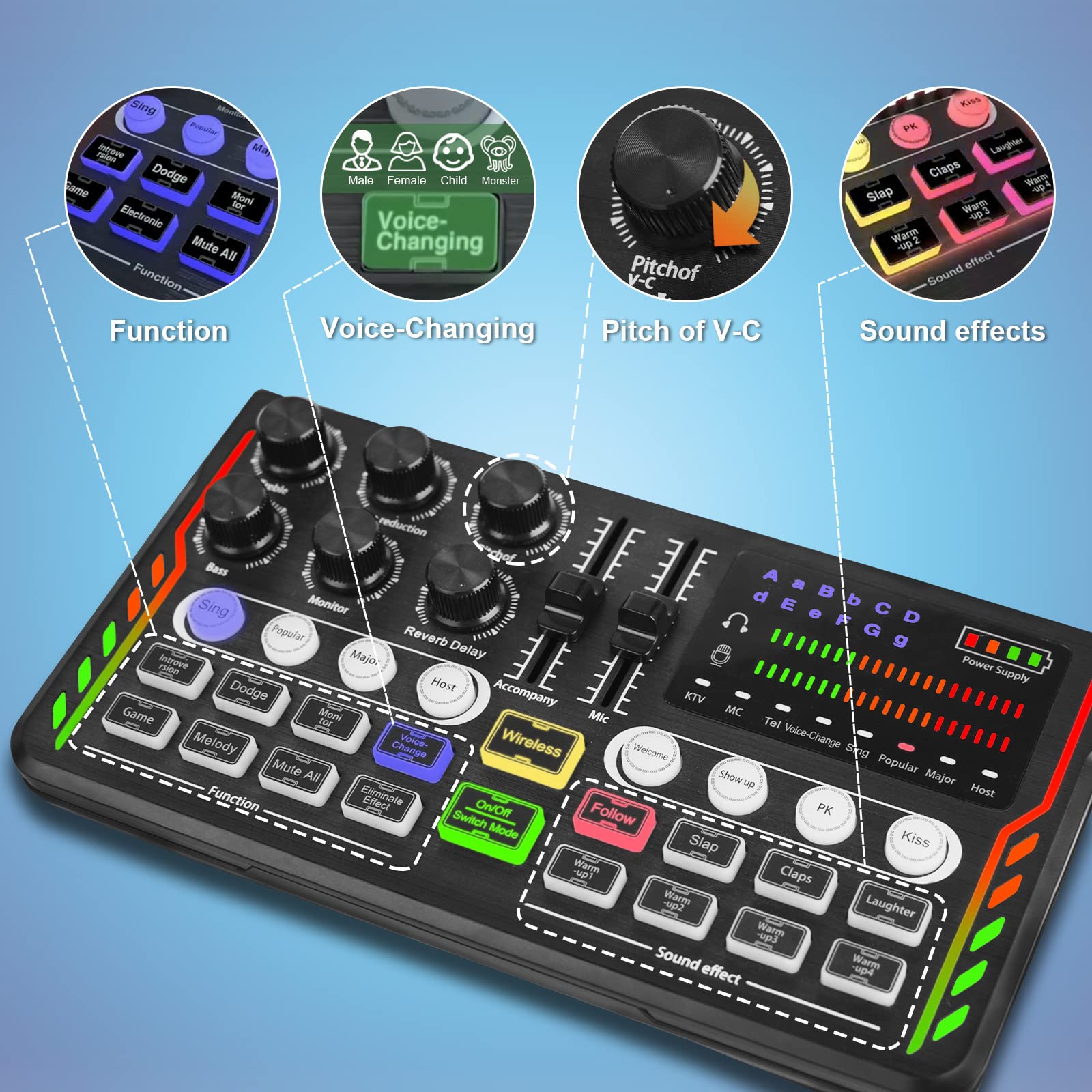 Professional Podcast Equipment Bundle - 3.5mm Condenser Mic & Audio Mixer for Live Streaming, Recording, Gaming | Compatible with Phone, PC, Laptop | Perfect for Home Studios & Content Creators