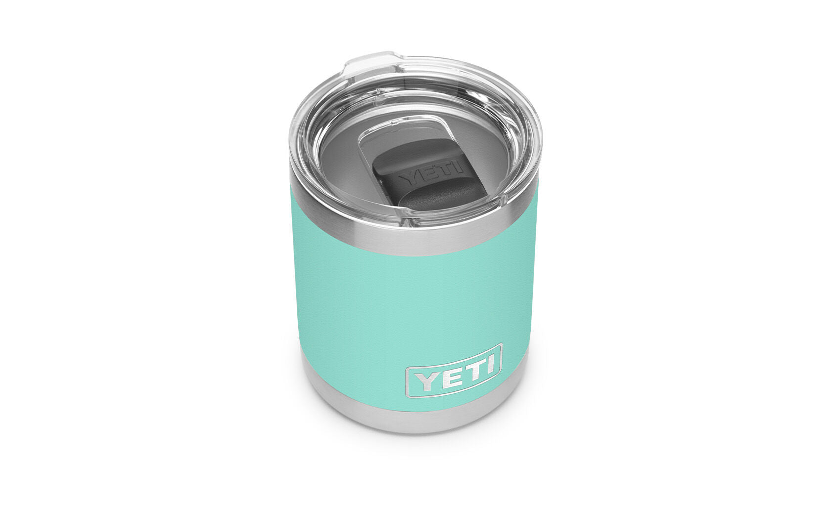 Yeti Rambler 10 oz Lowball Tumbler - Insulated Stainless Steel Cup for Coffee, Tea & Cocktails - Perfect for Home, Office & Outdoor Use - Seafoam Green