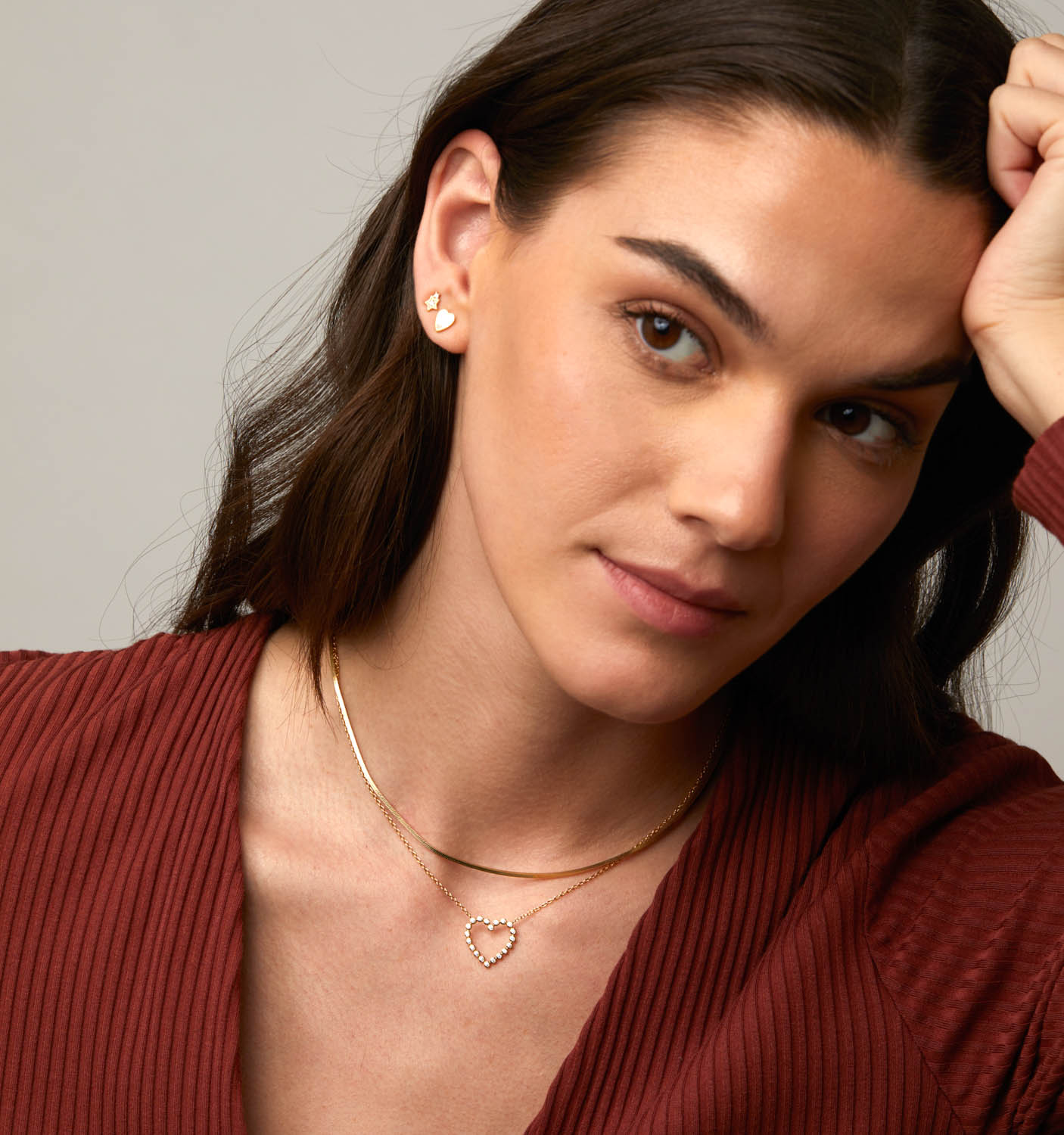 Elegant Heart Necklace for Women - 18K Gold Plated Romantic Jewelry Gift for Her - Perfect for Valentine's Day, Anniversary & Special Occasions