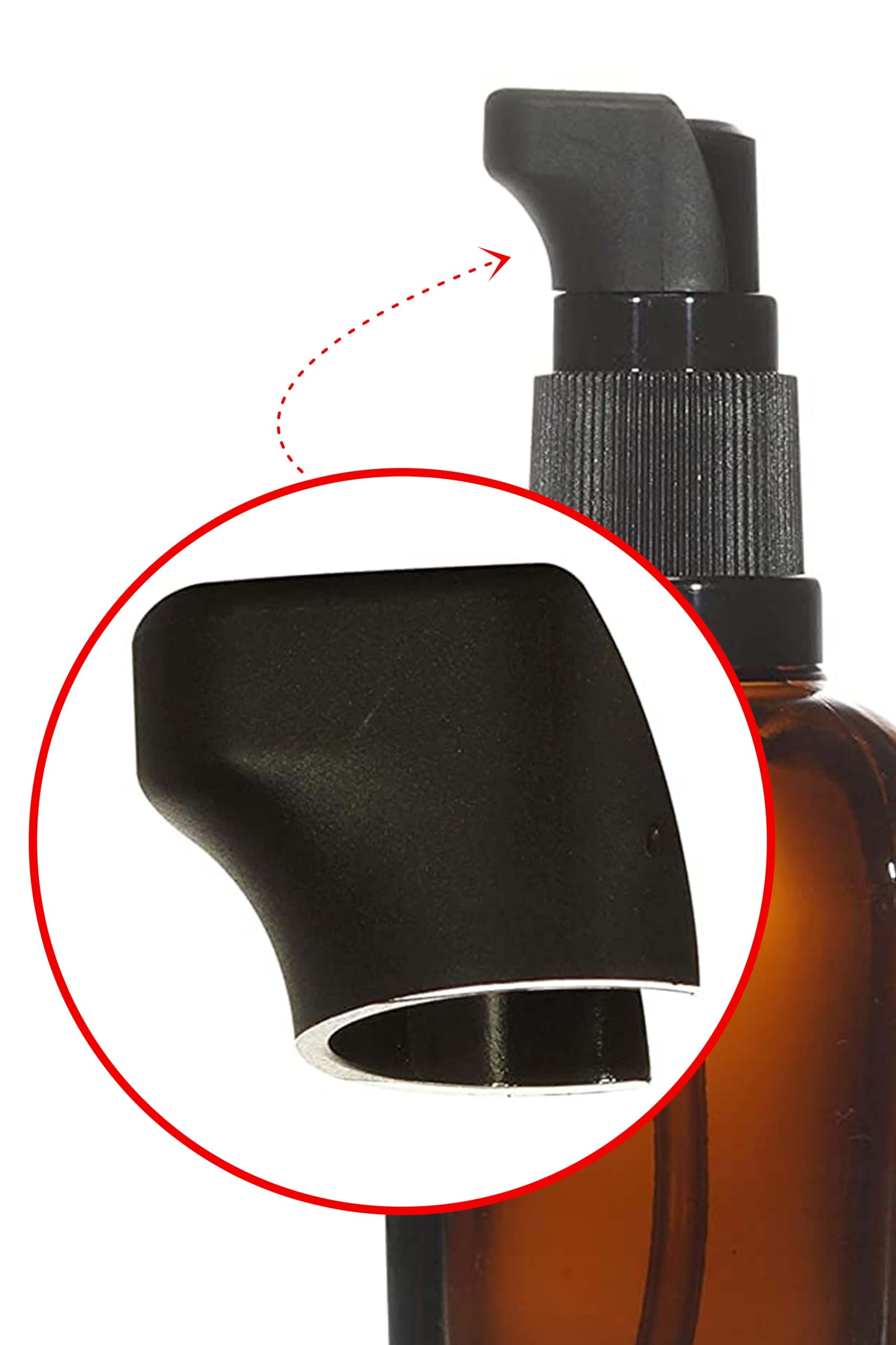 Refillable 20ml Square Amber Glass Bottles (Pack of 5) - Essential Oil Dispenser, Lotion Pump Bottle for Face Cream, Toner & Travel Toiletries | Leak-Proof, Eco-Friendly Containers for Skincare & Beauty Products