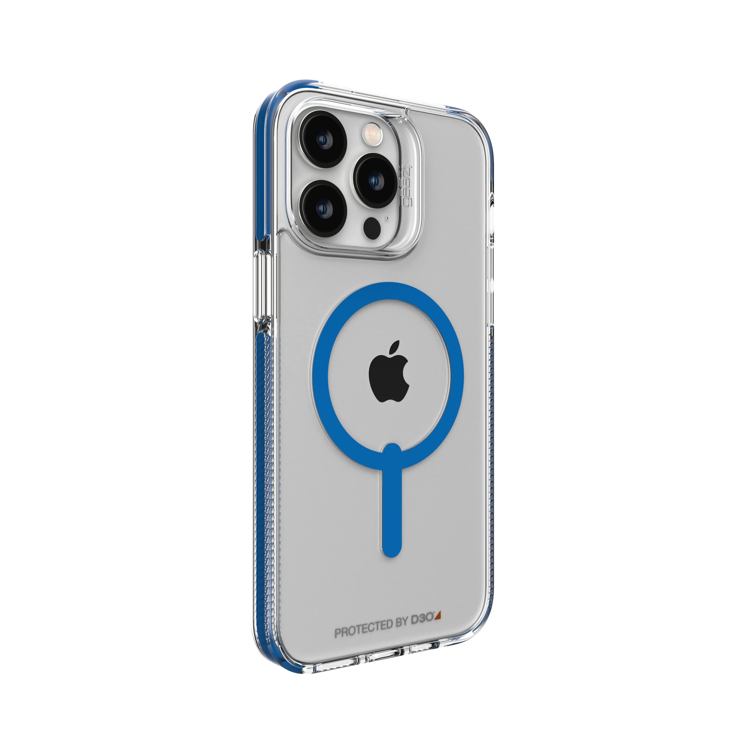 ZAGG Gear4 Santa Cruz Snap D30 Protective Case for iPhone 14 Pro Max - Slim Shockproof Cover with Wireless Charging & MagSafe Compatibility (Blue) - Perfect for Everyday Use, Travel, and Outdoor Activities