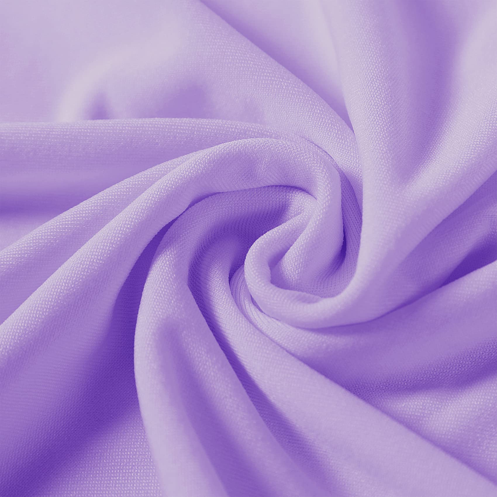 12PCS Spandex Stretch Chair Covers - Washable & Removable Elastic Dining Chair Slipcovers for Living Room, Party, Banquet, Wedding Events - Lavender (Perfect for Home Decor, Hotel, Restaurant & Event Setup)
