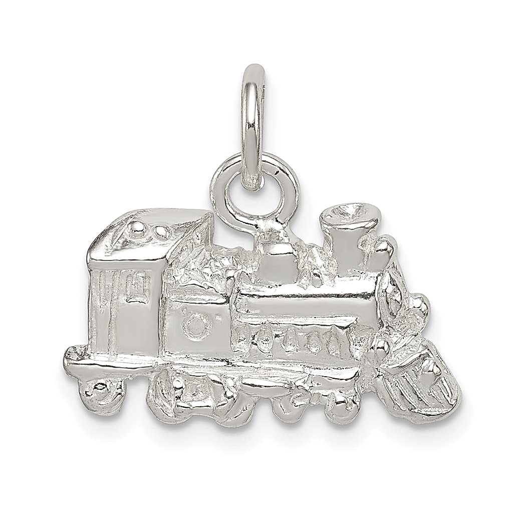 925 Silver Train Charm Necklace - Travel Jewelry Gift for Women
