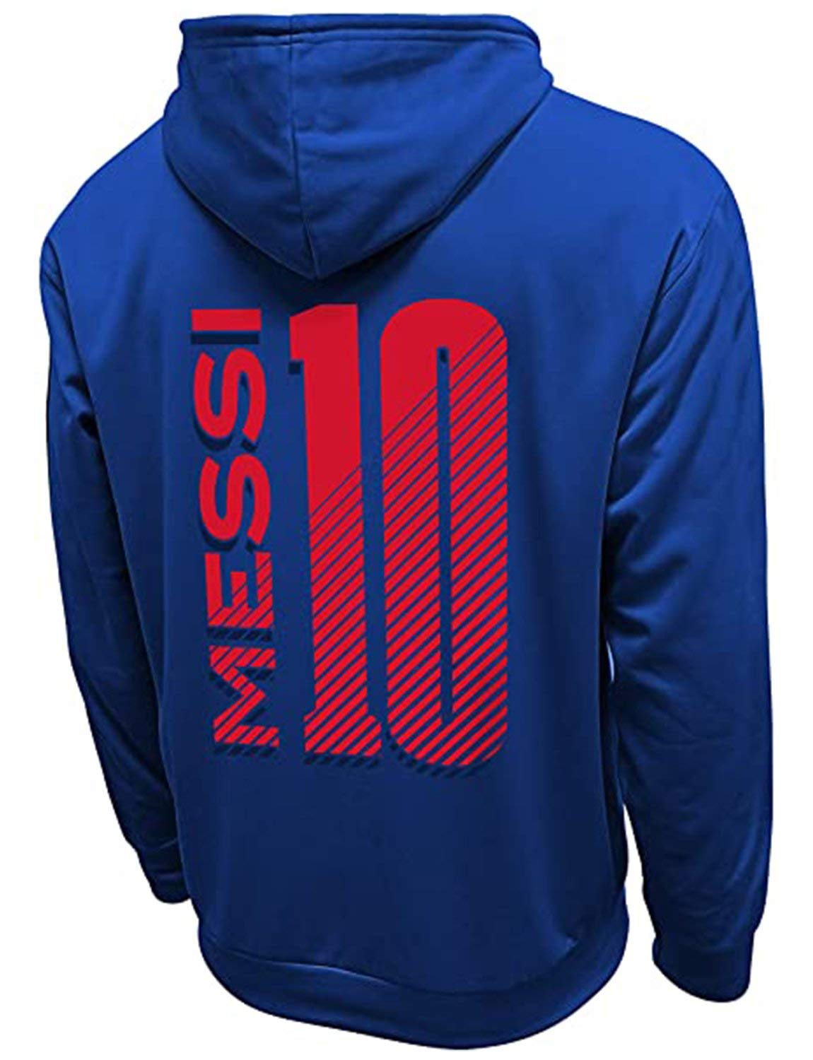 Icon Sports Men's FC Barcelona Messi Hyper Outline Soccer Hoodie - Comfortable Pullover Sweatshirt for Casual Wear, Sports Fans & Game Day Outfits