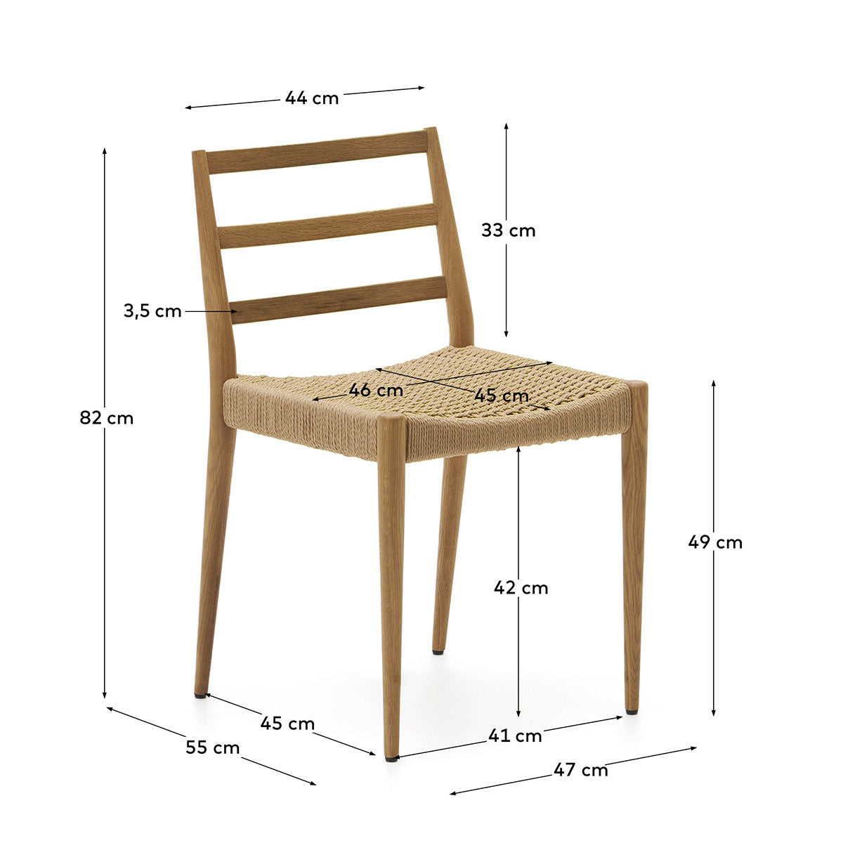 Kave Home Analy Chair - Modern Accent Chair for Living Room, Bedroom & Office - Stylish Upholstered Armchair with Wooden Legs - Perfect for Relaxing, Reading & Decor
