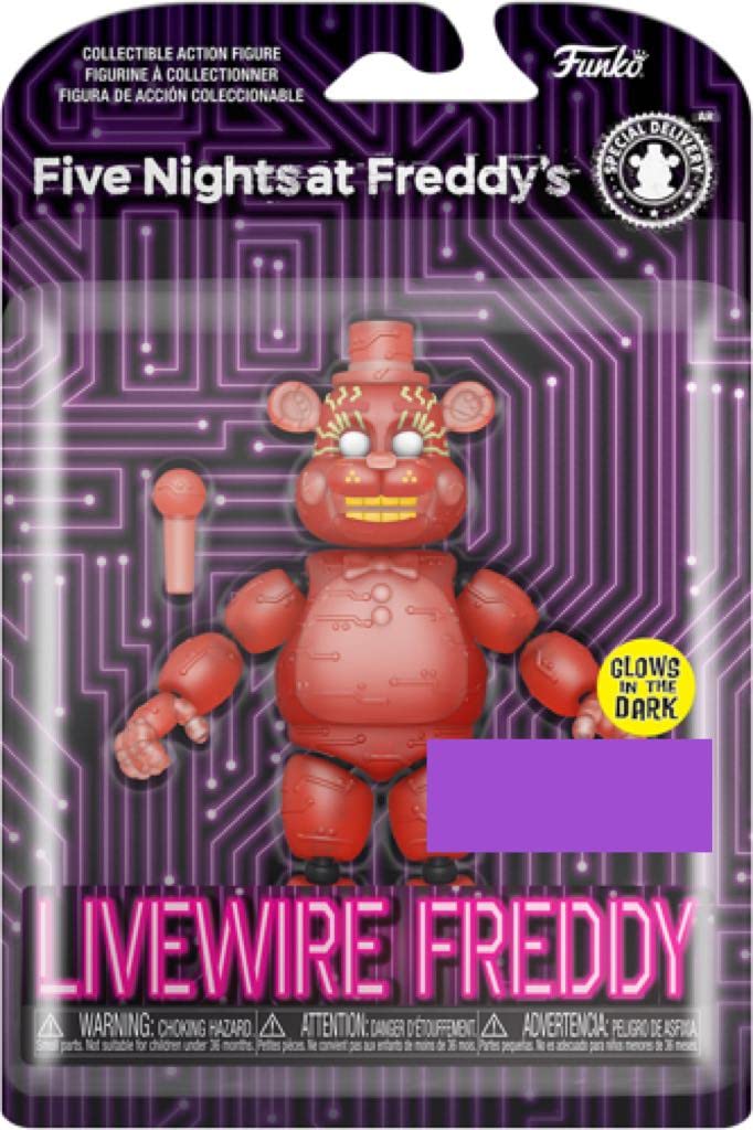 Funko Five Nights at Freddy's Livewire Freddy Action Figure Plush Toy - Collectible FNAF Character for Horror Game Fans | Perfect for Display, Gifts & Gaming Room Decor