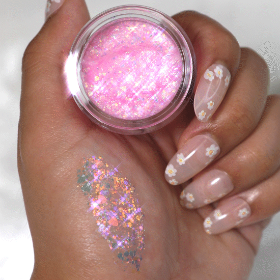 Hologram Glitter Gel (008, Princess Behavior) - Shimmering Nail & Body Art for Parties, Festivals & Cosplay