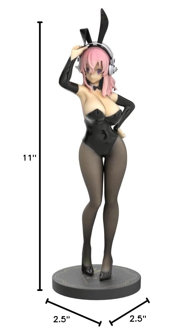 Furyu Super Sonico BiCute Bunnies Anime Figure - Cute Collectible PVC Statue for Anime Fans, Home Decor & Gaming Room Display