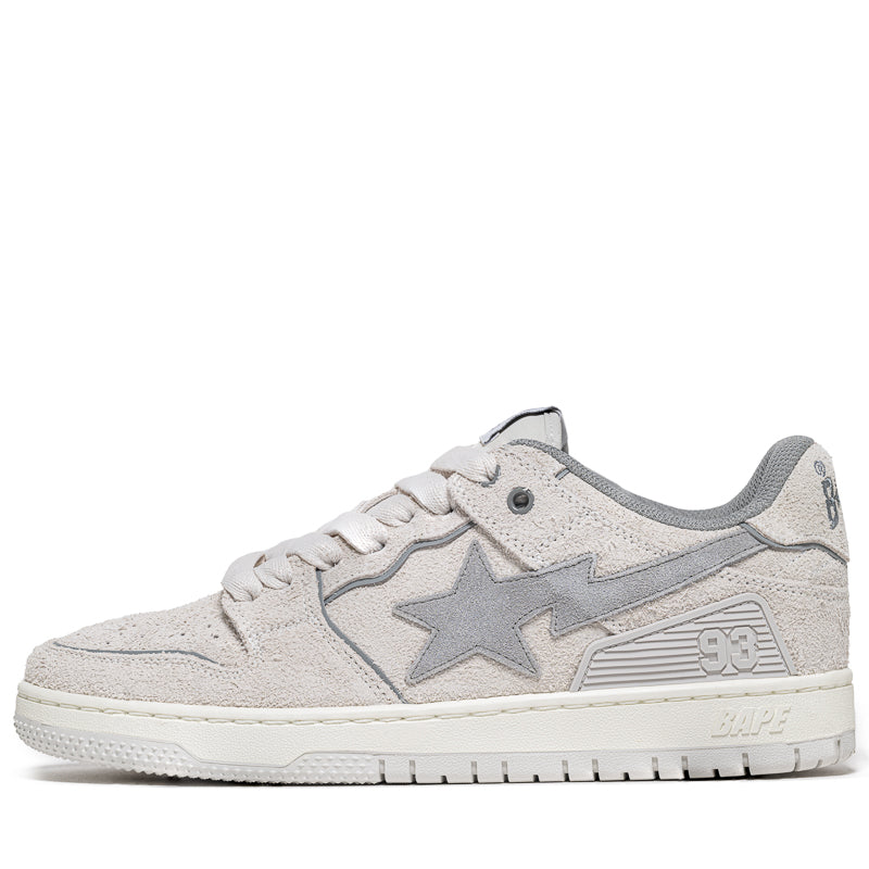 BAPE Sk8 Sta #3 Grey Sneakers - Stylish Skate Shoes for Men & Women | Perfect for Streetwear, Casual Outfits & Sneaker Collection