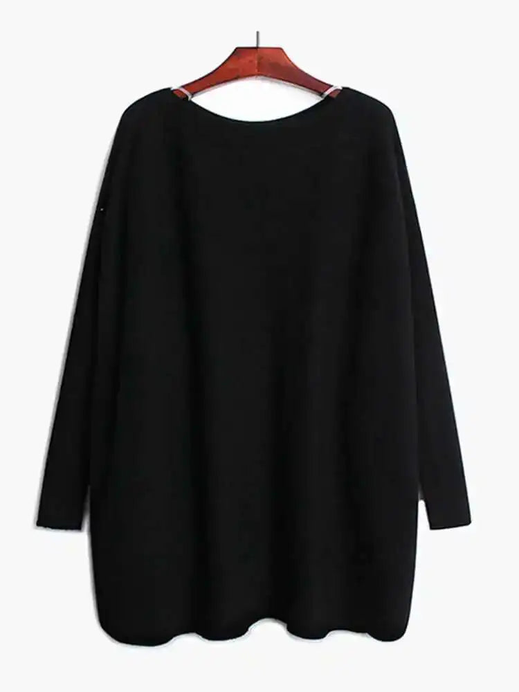 Big Size Knit Sweater for Women - Loose Fit Turtleneck Long Sleeve Pullover | Cozy Winter & Fall Fashion 2025 | Perfect for Office, Dating & Casual Outfits