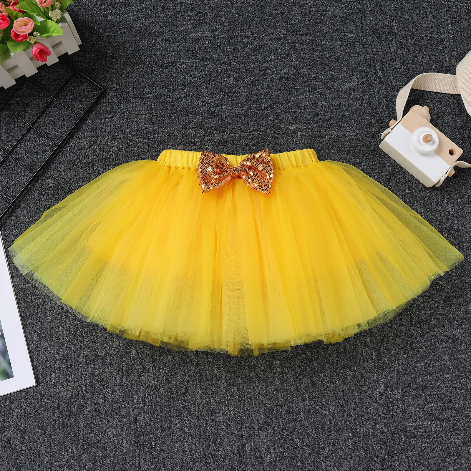 Big Sister Little Sister Matching Outfits for Toddler & Baby Girls - 3PCS Short Sleeve Top, Romper Skirt & Headband Set - Cute Sibling Coordinating Clothes for Family Photos, Birthday Parties & Special Occasions