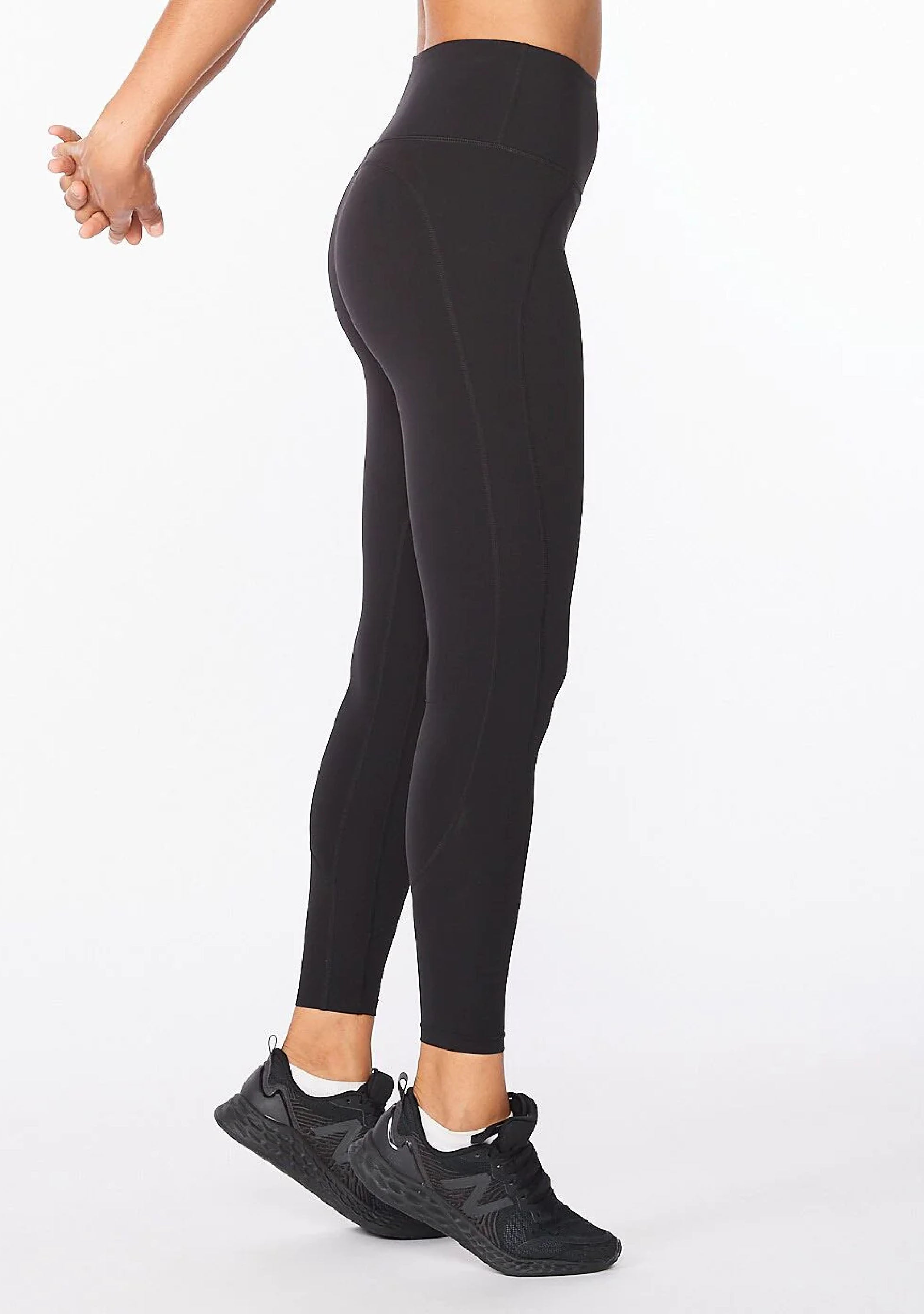 2XU Women's High Rise Compression Tights - Performance Running & Workout Leggings for Yoga, Gym & Athletic Training