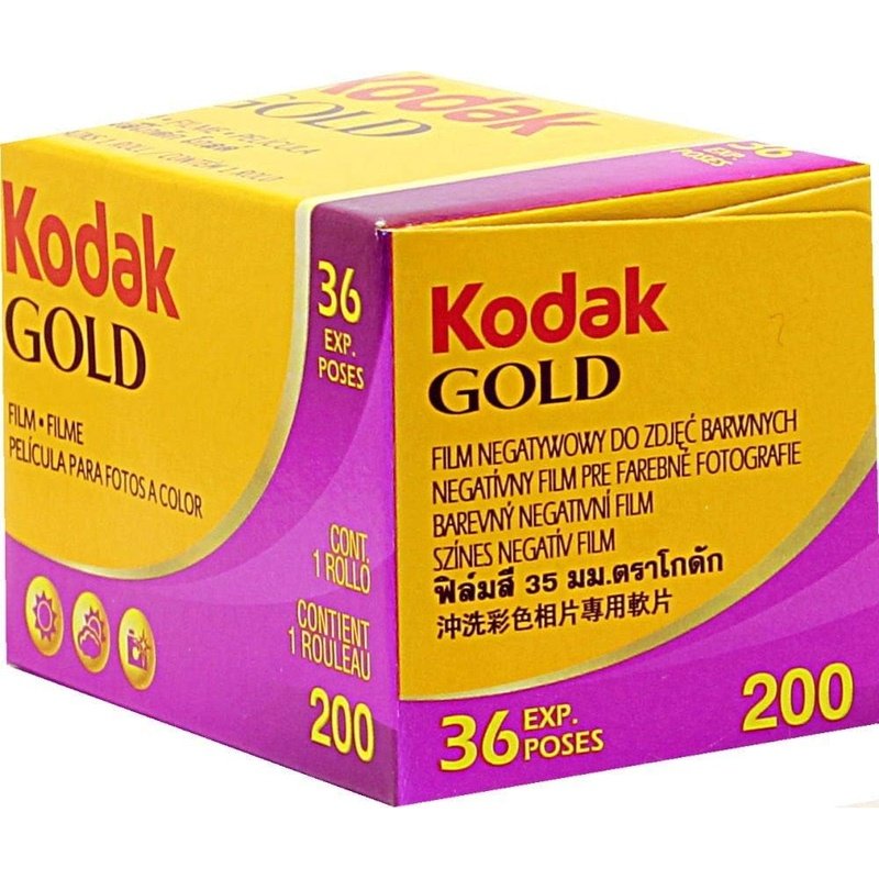 Kodak Gold 200 Color Negative Film 35mm 36 Exposures - Professional ISO 200 Film for Photography, Travel & Everyday Moments - Stock Up Now for Your Camera Needs!