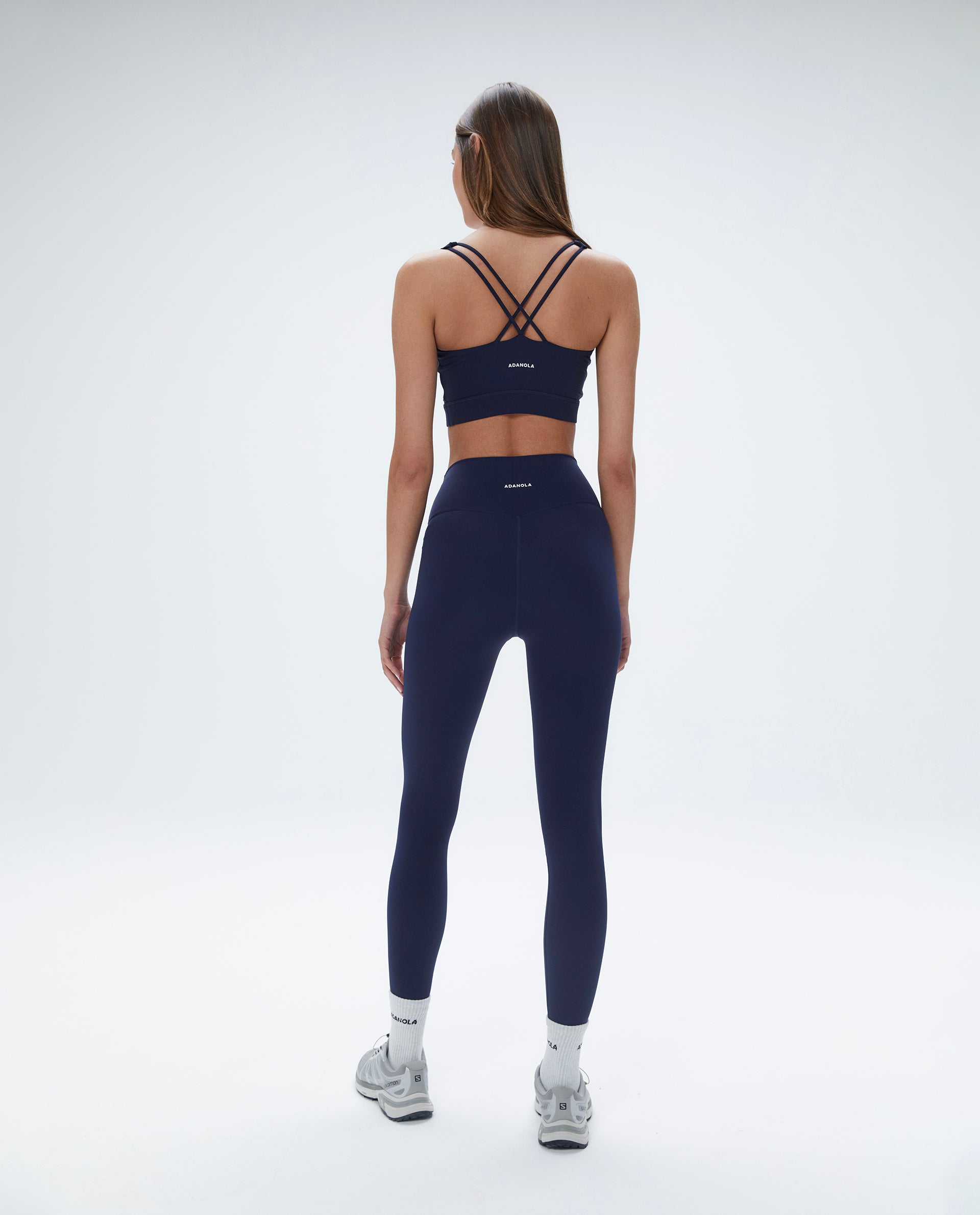 Premium High-Waist Yoga Leggings for Women - Navy Blue - Comfortable & Stretchy Workout Pants for Running, Gym & Lounge Wear