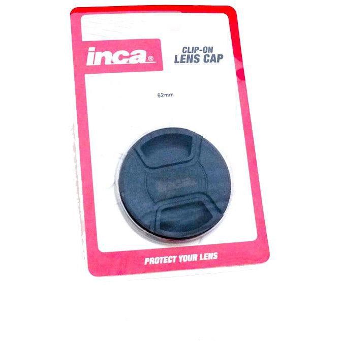 62mm Inca Lens Cap for DSLR & Mirrorless Cameras - Durable Camera Lens Cover for Photography & Travel Protection