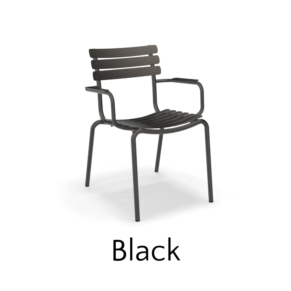 ALUA Outdoor Stackable Dining Chairs - Lightweight, Weather-Resistant, Durable for Patio, Garden, Poolside & Backyard Use