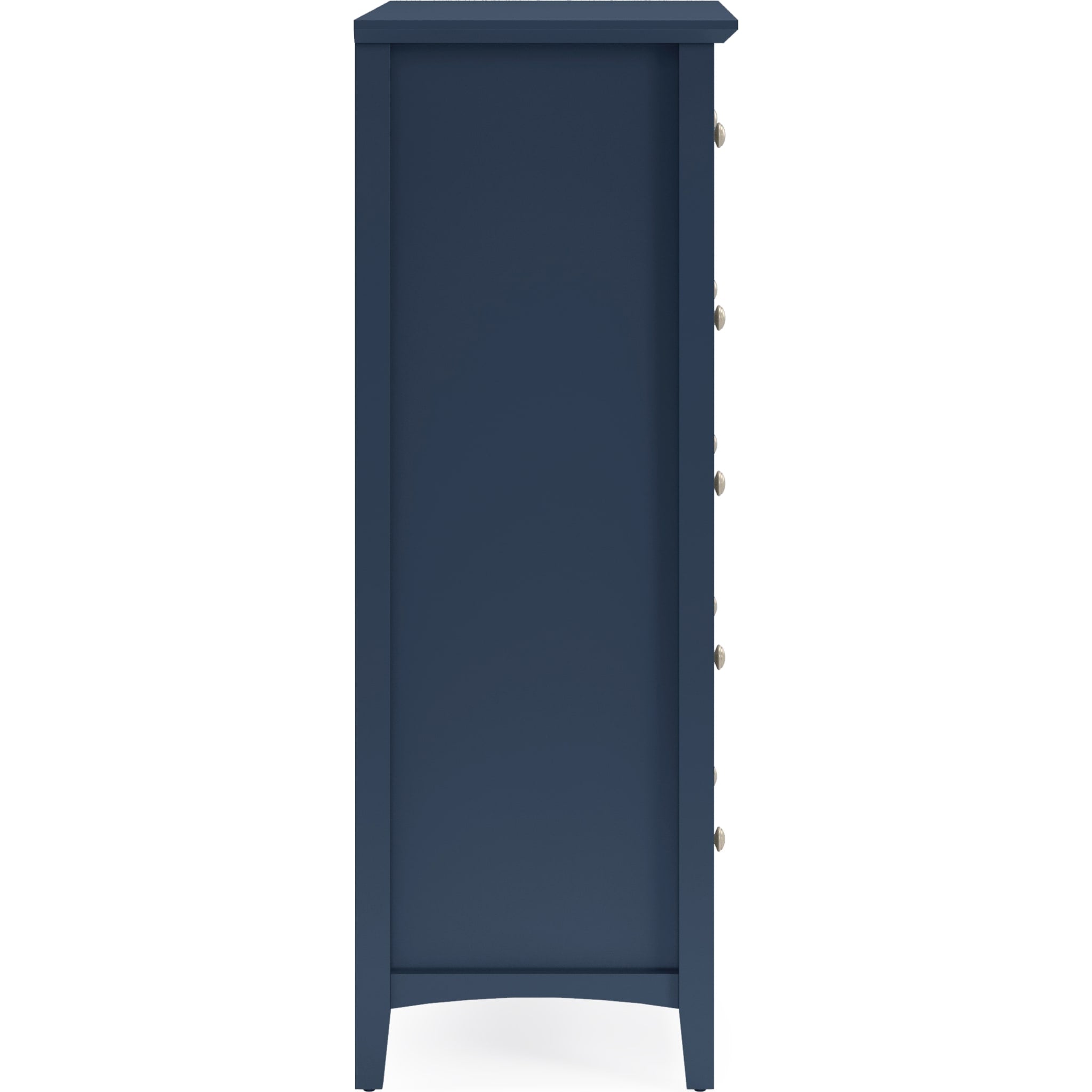 Grace 5-Drawer Chest Dresser in Blueberry - Modern Bedroom Storage Furniture for Home Organization (2024)