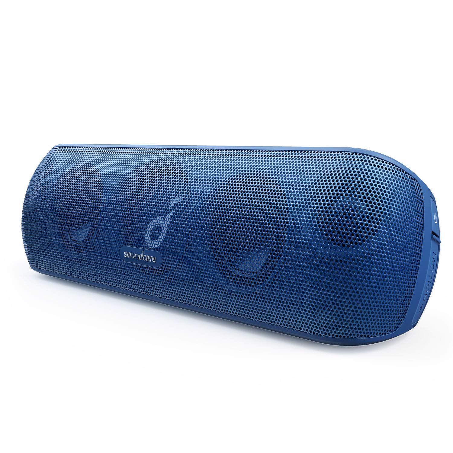 Soundcore Motion+ Bluetooth Speaker - 30W Hi-Res Audio, Deep Bass & Crisp Treble, Wireless Portable Speaker with Custom EQ App, 12H Playtime, IPX7 Waterproof, USB-C (Blue) - Perfect for Outdoor Adventures, Pool Parties & Home Entertainment