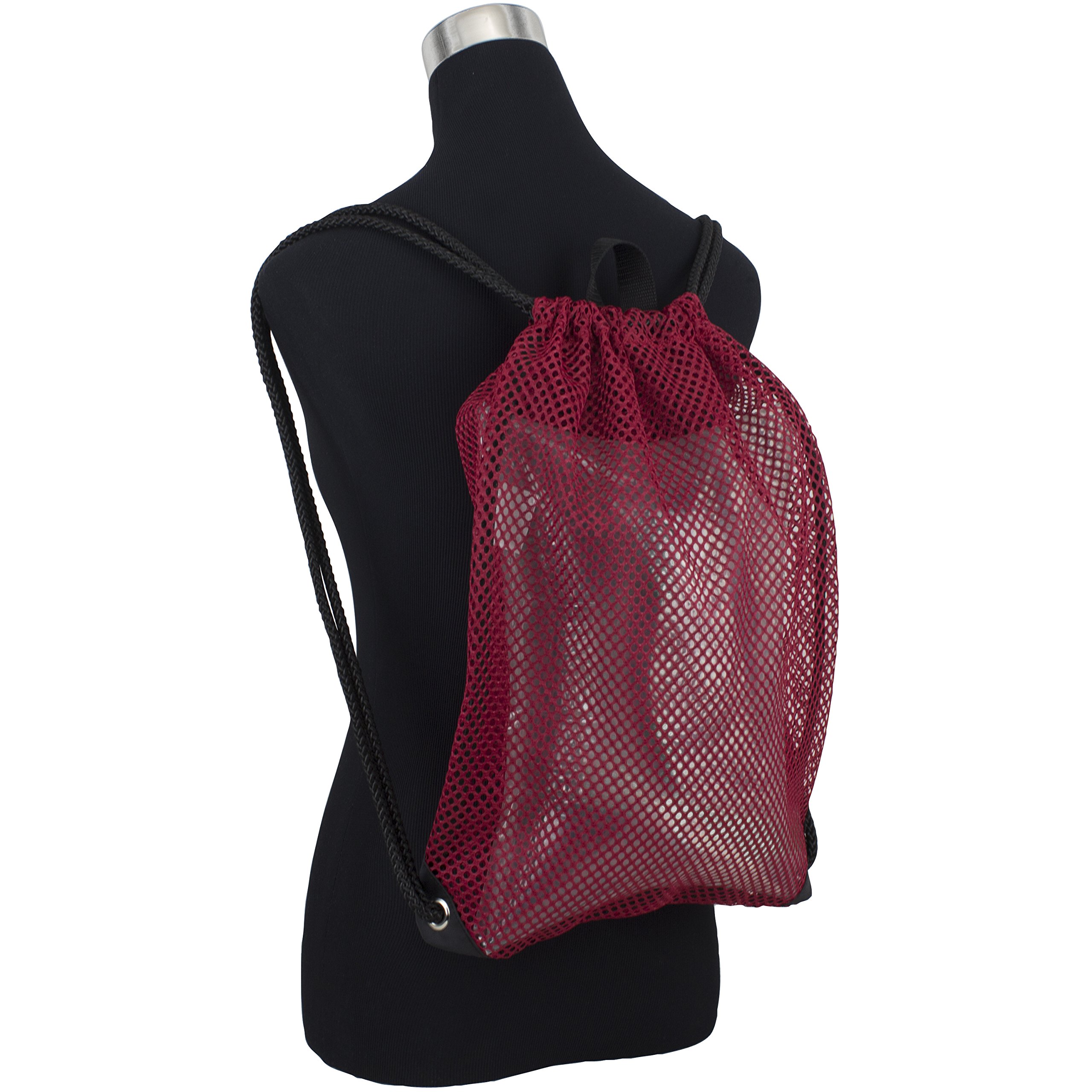 EastSport Lightweight Mesh Drawstring Backpack - Breathable Gym Sackpack for Travel, College, Beach & Shopping | Perfect for Workouts, Campus Life & Outdoor Activities