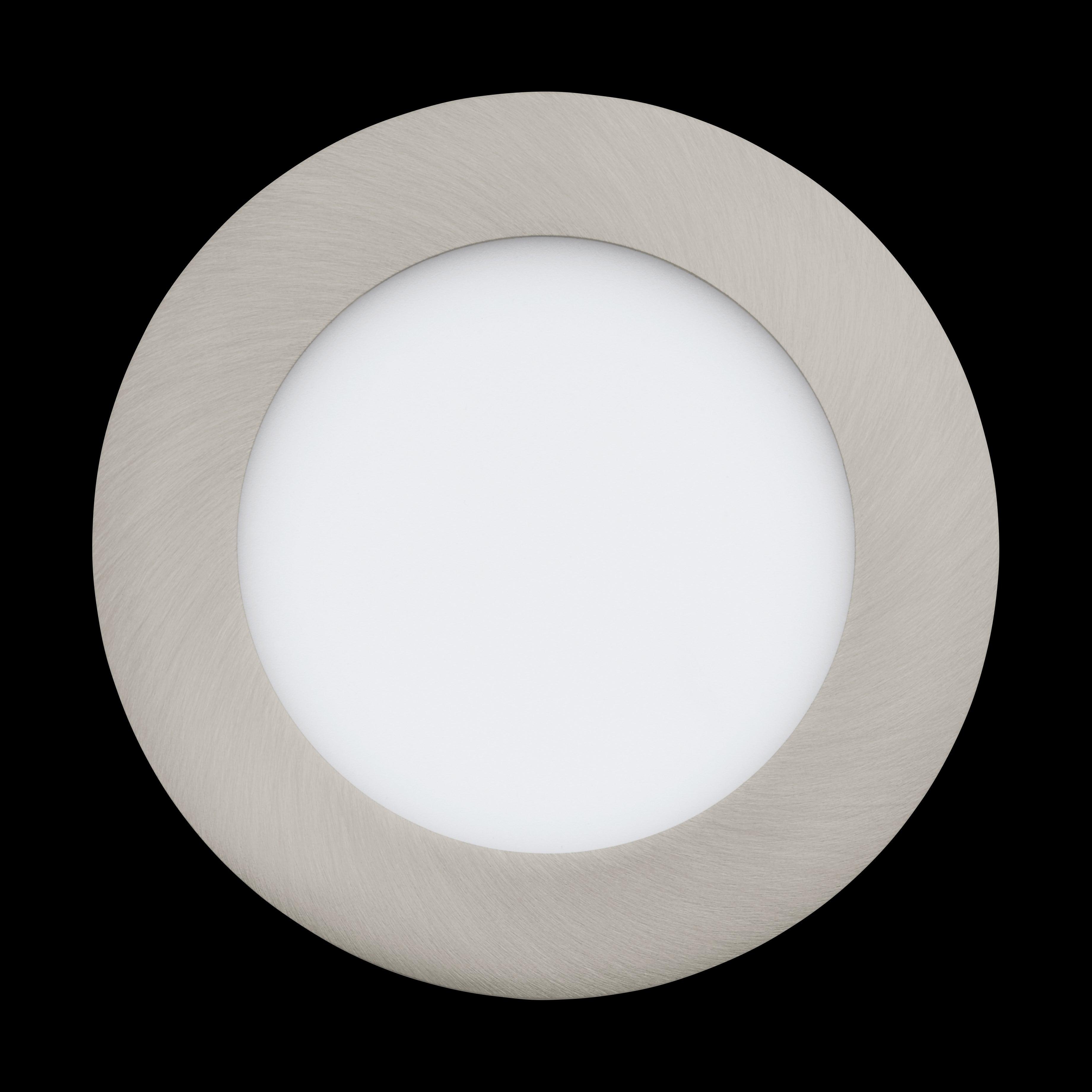 Eglo Fueva Z Smart LED Recessed Ceiling Light - Dimmable Nickel Finish for Modern Home, Kitchen & Bedroom Lighting - Voice Control with Alexa & Google Assistant