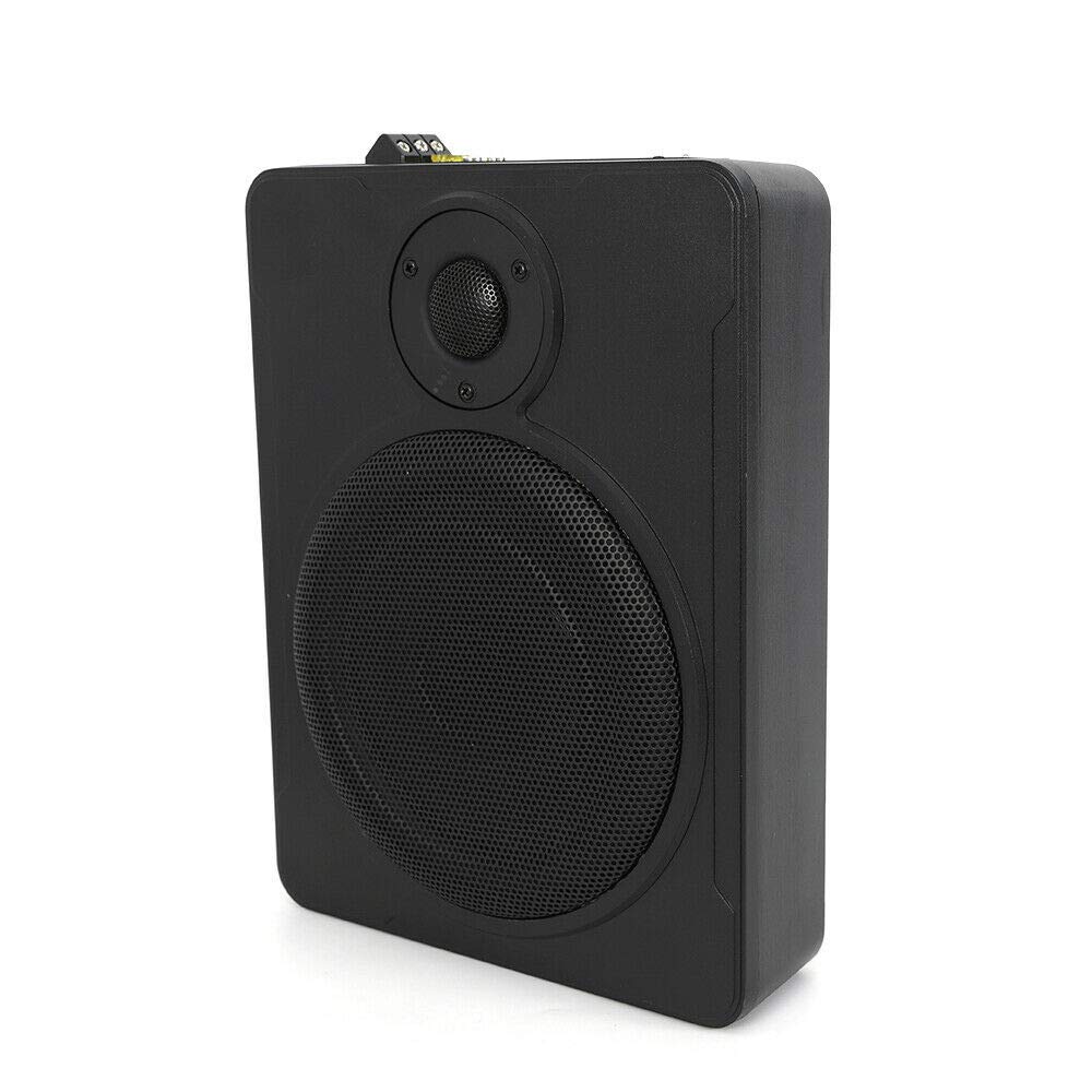GUANG 8'' 600W Alloy Under-Seat Car Subwoofer System - Powered Stereo Bass Audio Amplifier with Slim Enclosure - Perfect for Truck, SUV & Car Audio Upgrades